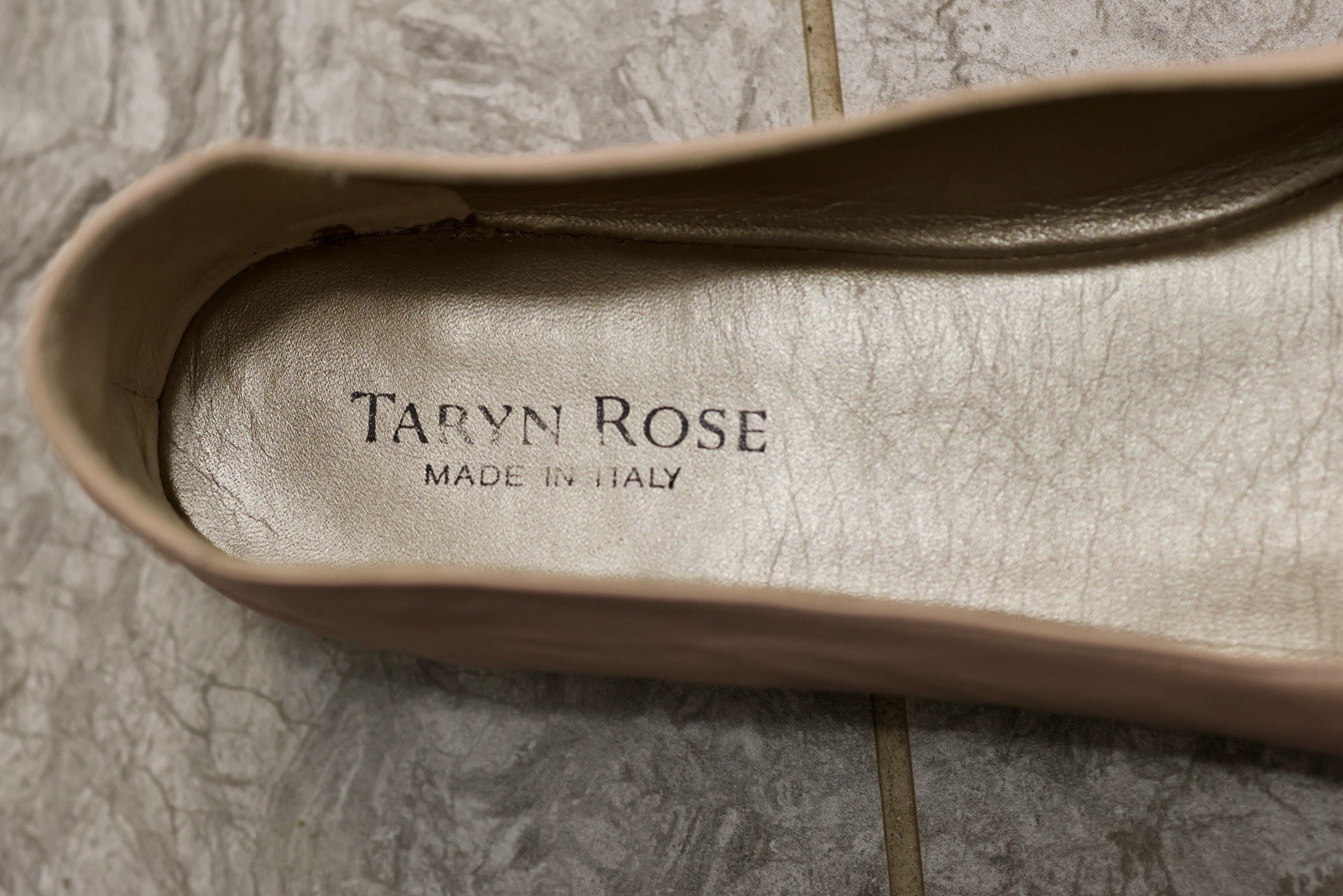 Taryn Rose Brina leather flats size 37 carnation pink