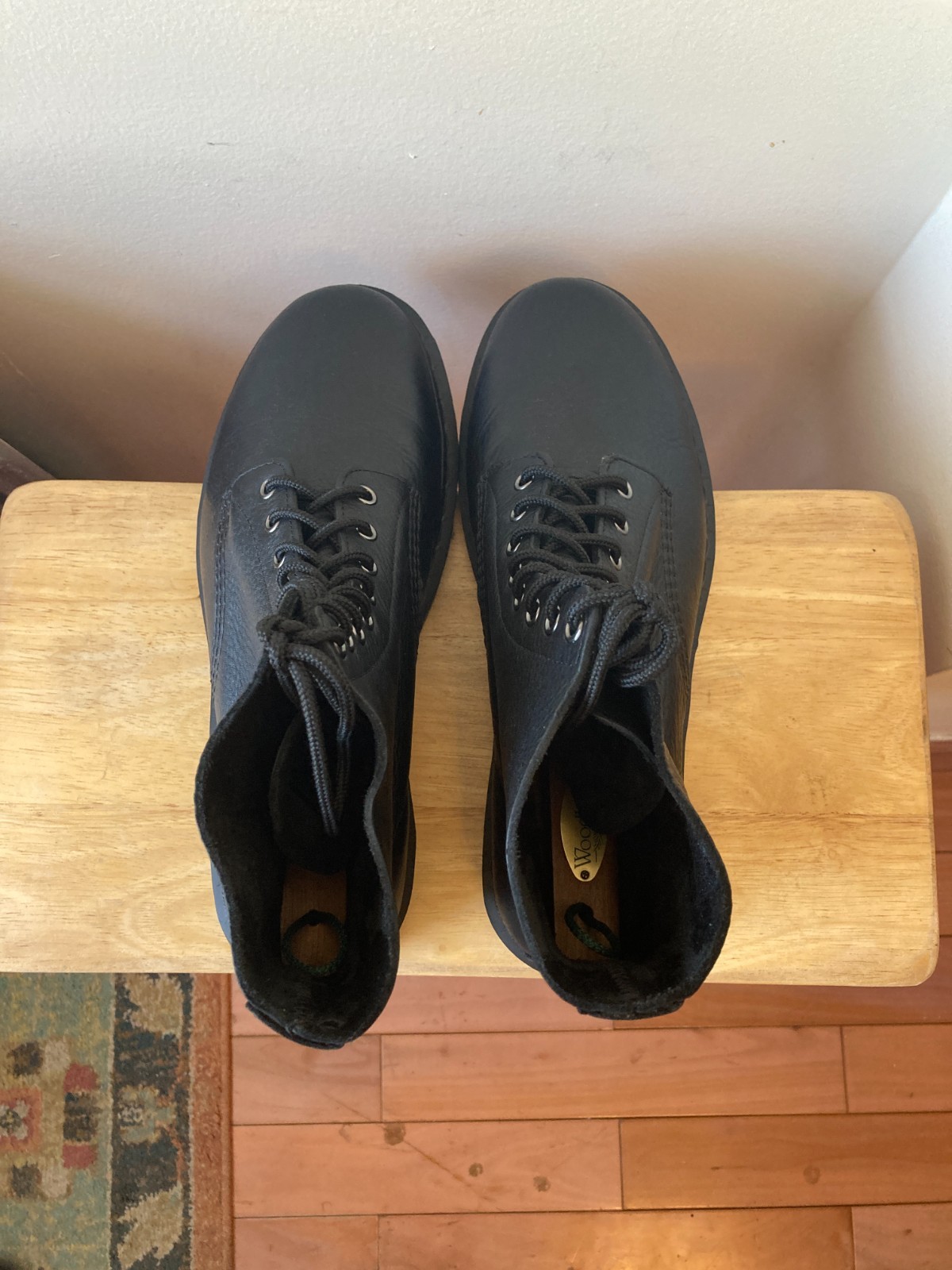 New Dr. Martens 1460 Ambassador Leather Lace Up Boots 11 US Black Mens Mono