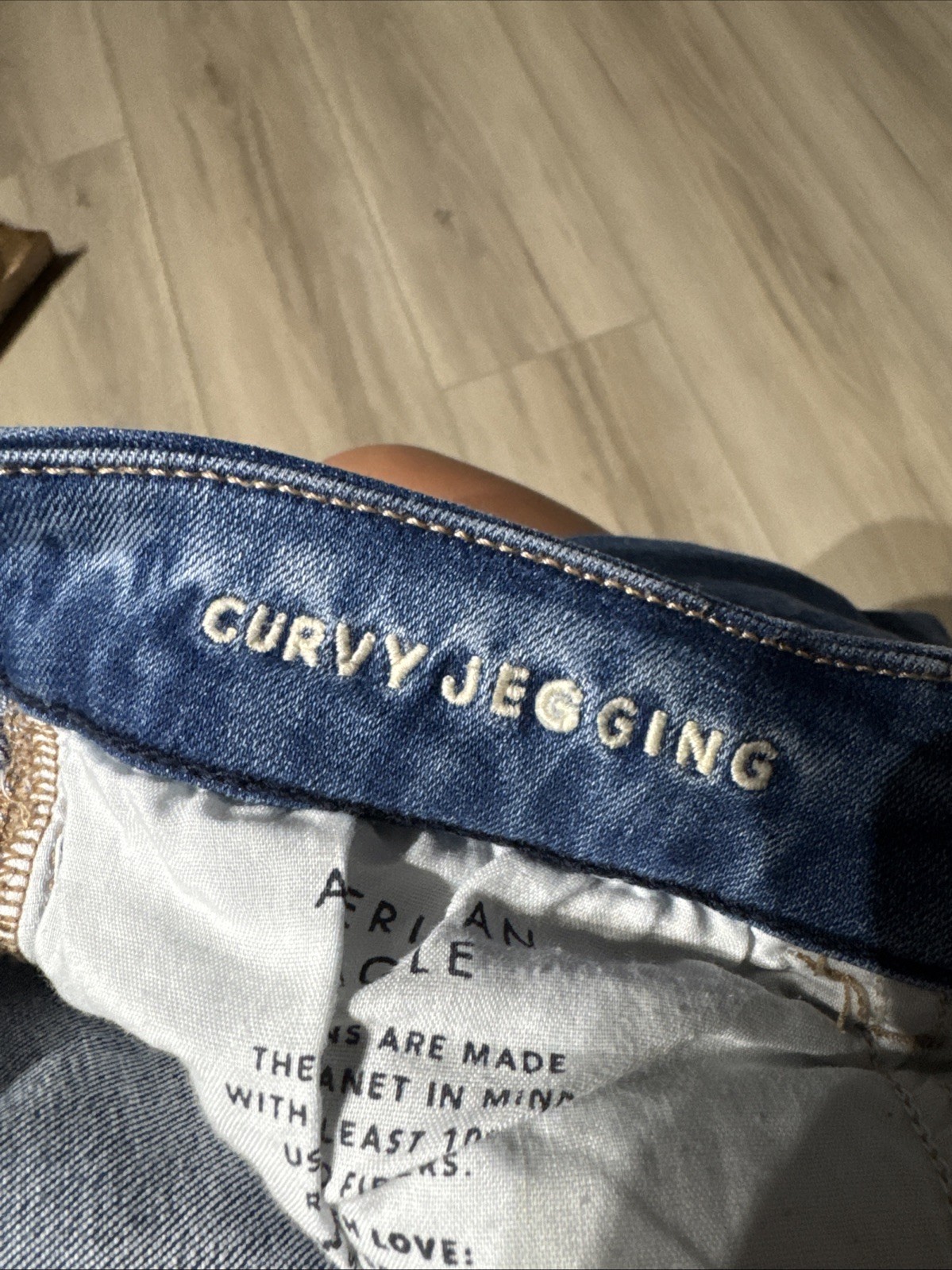 American Eagle Curvy Jeggings Women’s Blue Medium Wash Size 8