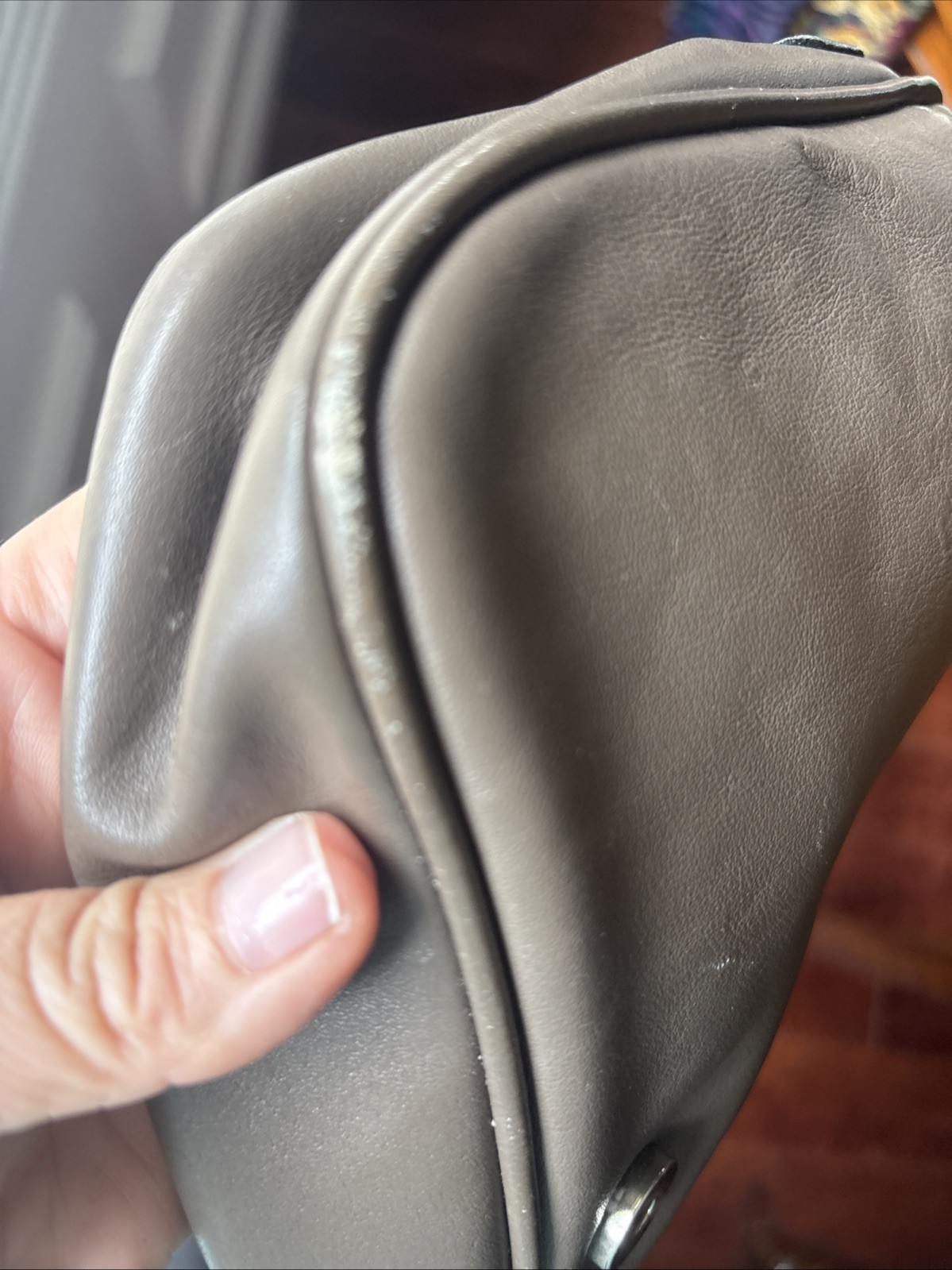 Vintage Juliette Genuine Leather Handbag made in USA minimalist Approx 11×7