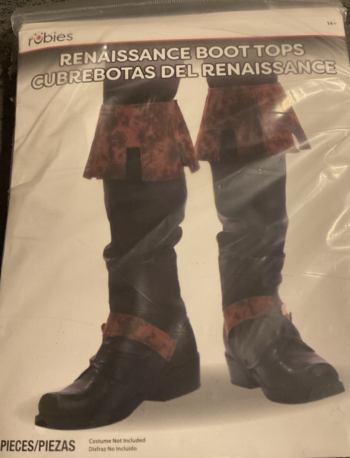 Medieval Renaissance Boot Tops Adult One Size Boot Covers Costume Accessory