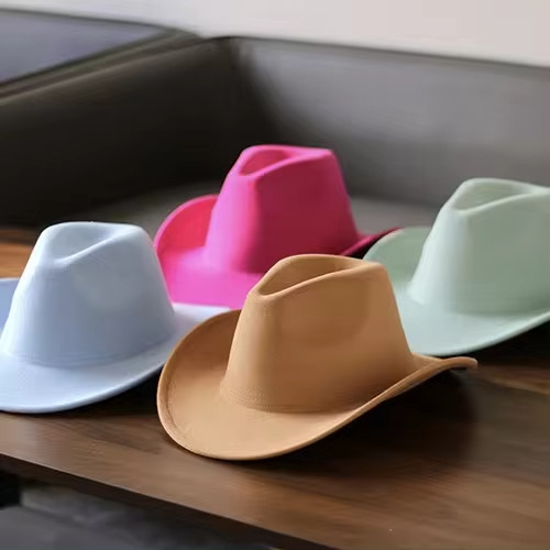 Western Cowboy, Cowgirl Hat, Adjustable Cotton & Polyester, Men Women, Color
