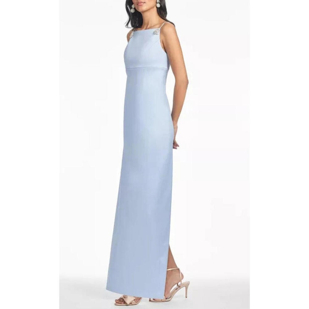 NEW, SACHIN & BABI Pryce Gown in Glacial Blue Size 12 #LD285