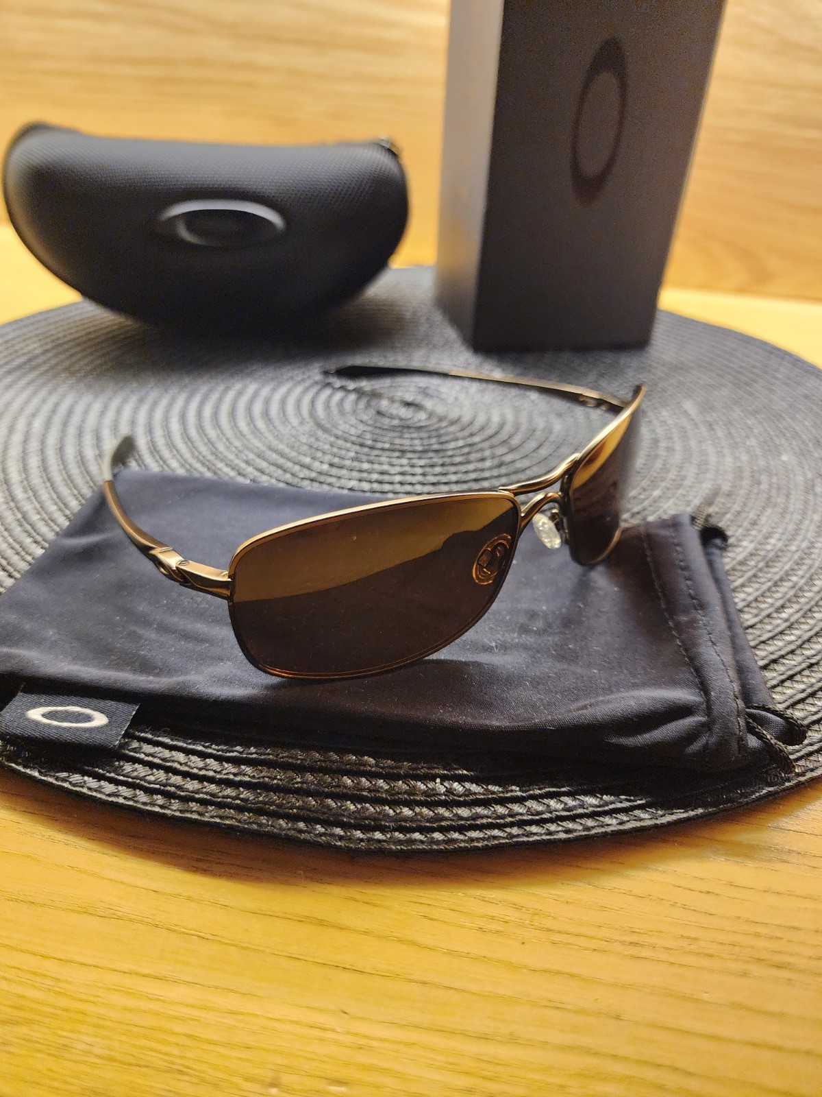 Oakley Crosshair 2.0 Alloy Metal Frame Bronze Prizm Polarized Lens Full Pack New