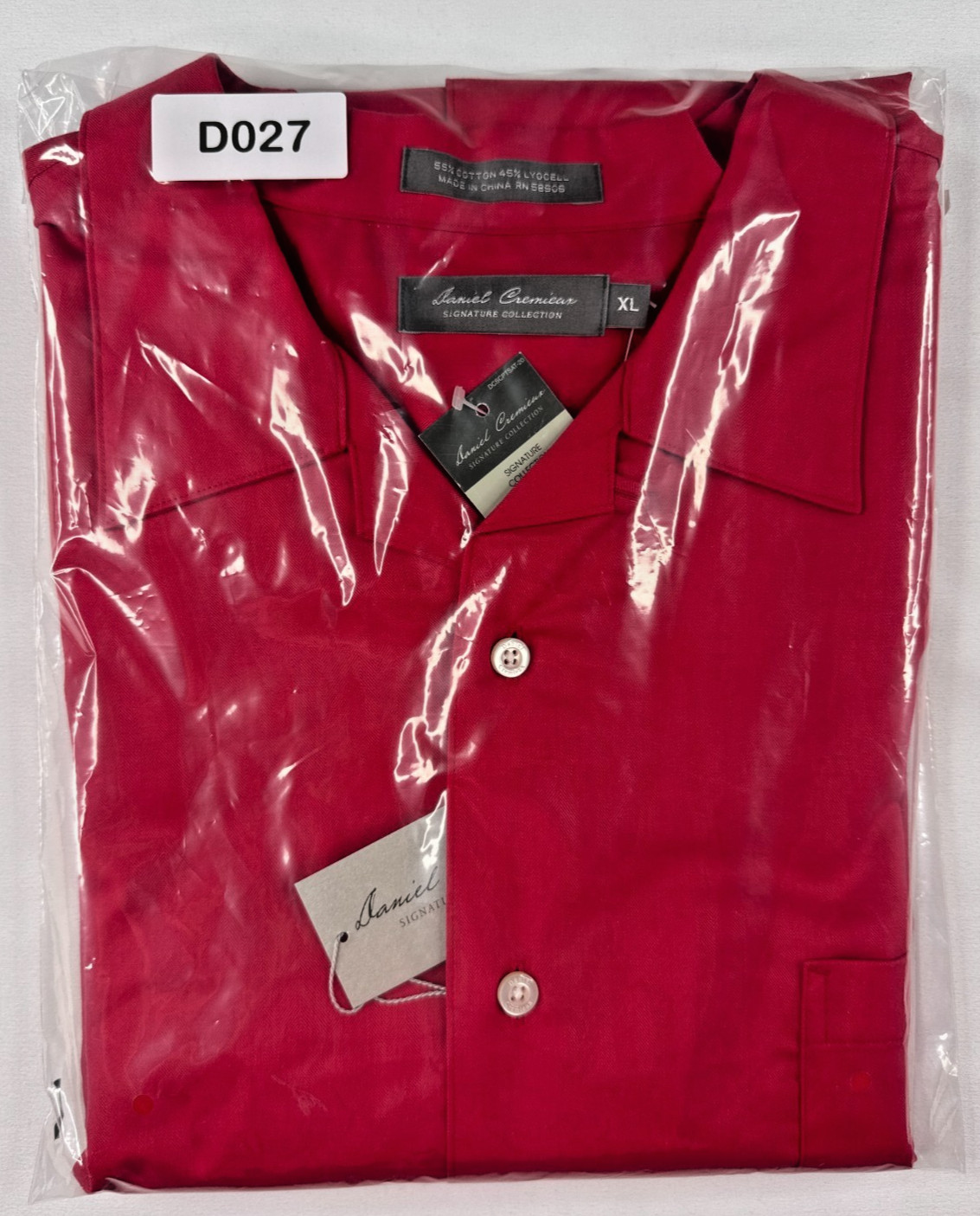Daniel Cremieux NWT Signature Collection Red Button Up Shirt XL