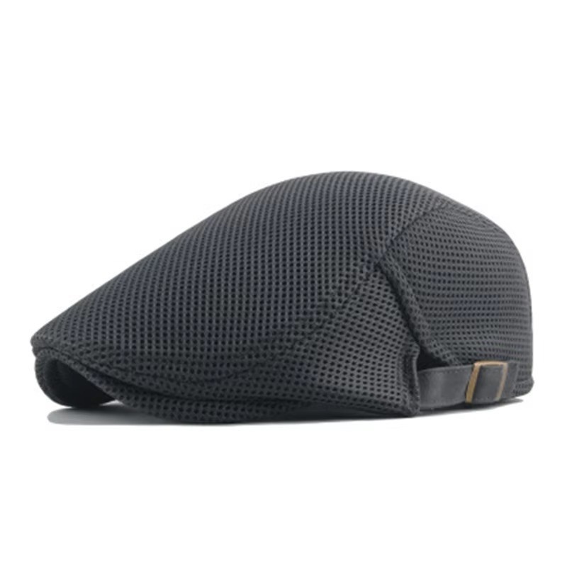 Solid Cotton Gatsby Cap Mens Ivy Hat Golf Driving Sun Flat Cabbie Newsboy Summer