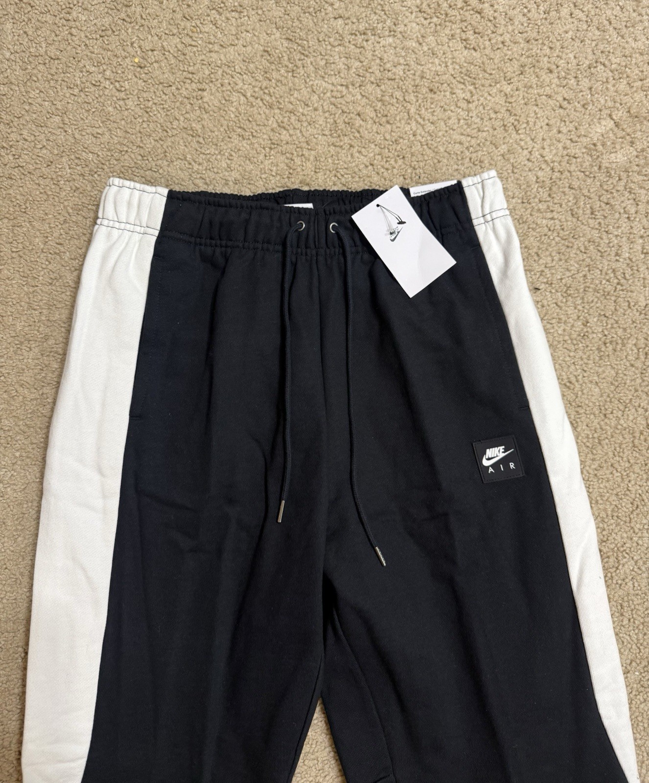 Nike Air Men’s Fleece Sweatsuit Tracksuit Hoodie & Pants Set Black NEW Sz M, L