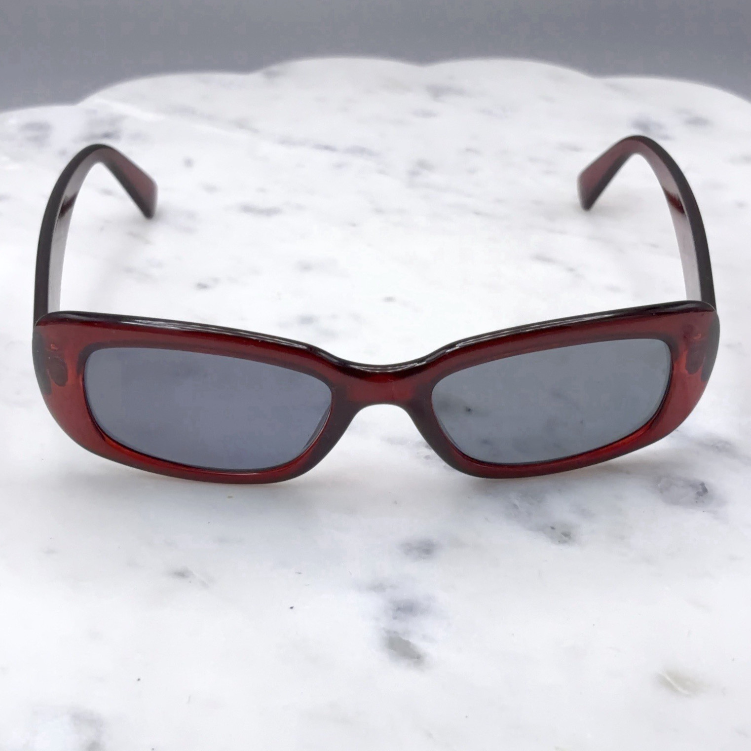 Ray Ban Italy RB 4122 735/8G 3N Transparent Dark Red Sunglasses Frames Only