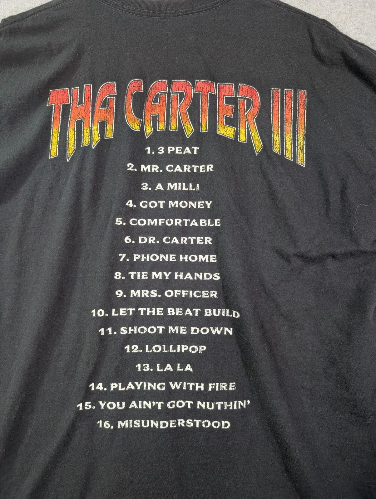 Lil Wayne Tha Carter III T Shirt XL Black 2025 Retro Young Money Rap Tee