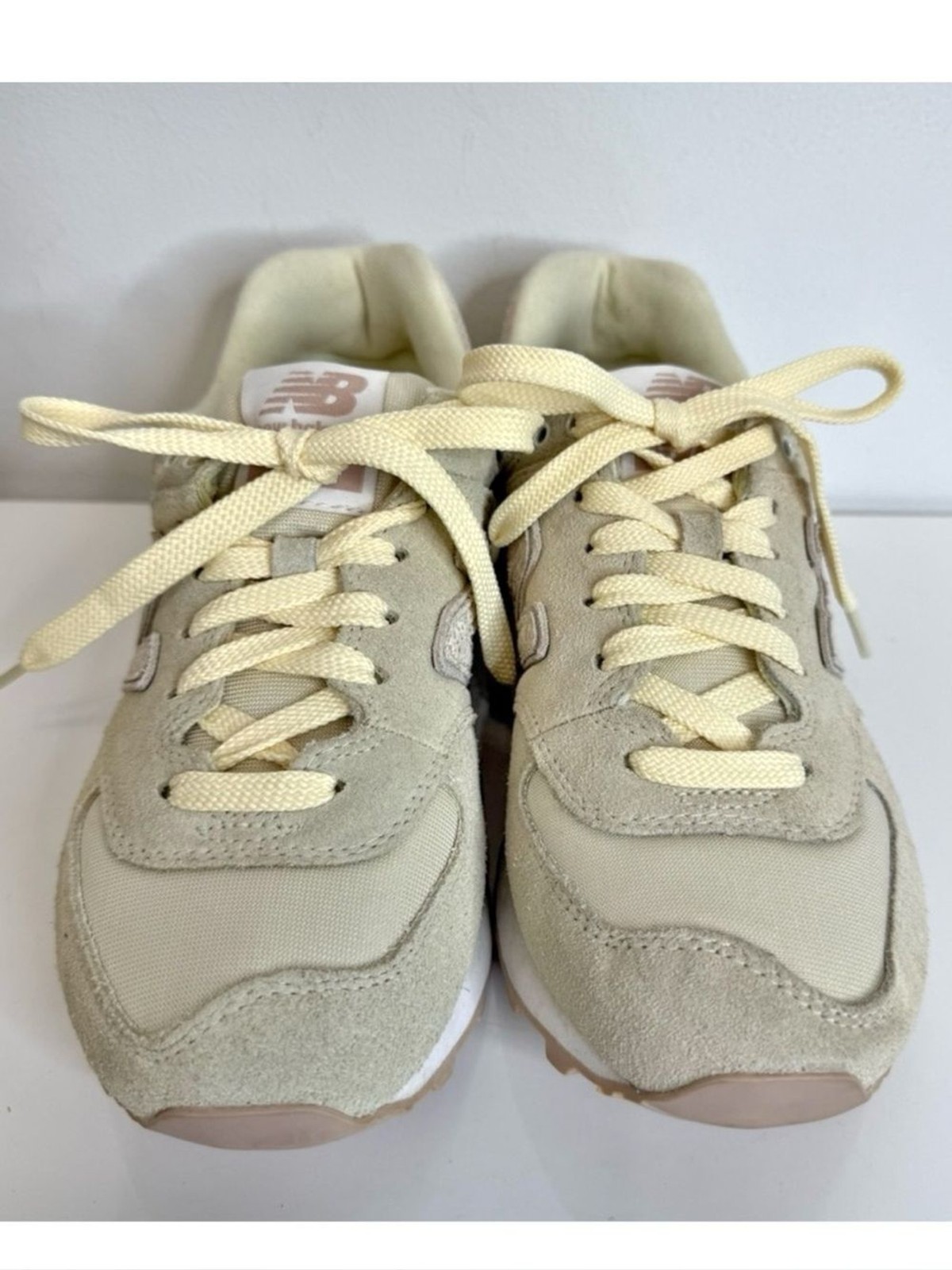 New Balance 574 Suede Shattered Pearl Running Sneaker Women’s Size 6.5 WL574CIB
