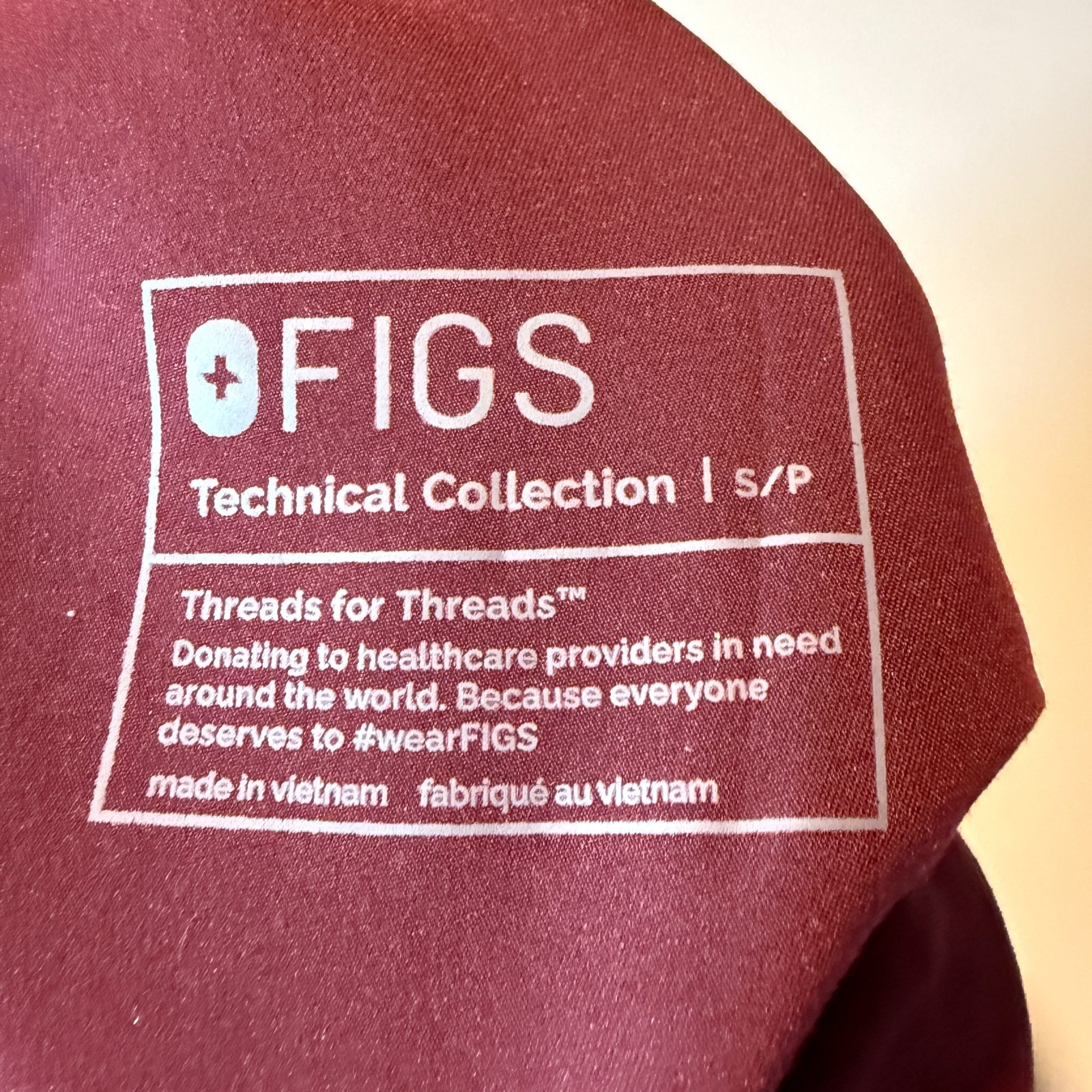 Figs Women Maternity SP Zamora Scrub Pant Maroon Red Doctor Nurse Tech Hospital