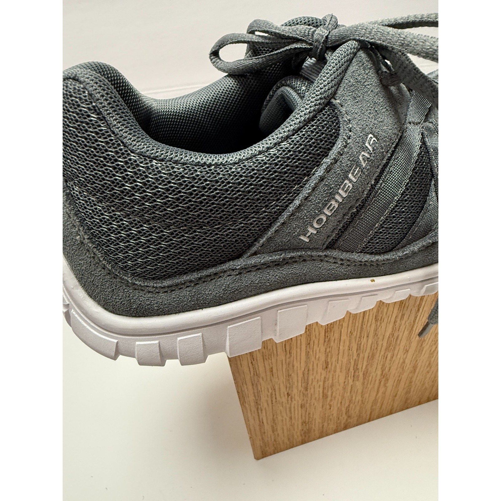 HOBIBEAR Gray Lightweight Athletic Walking Shoes Comfort Casual Outdoor EU 43