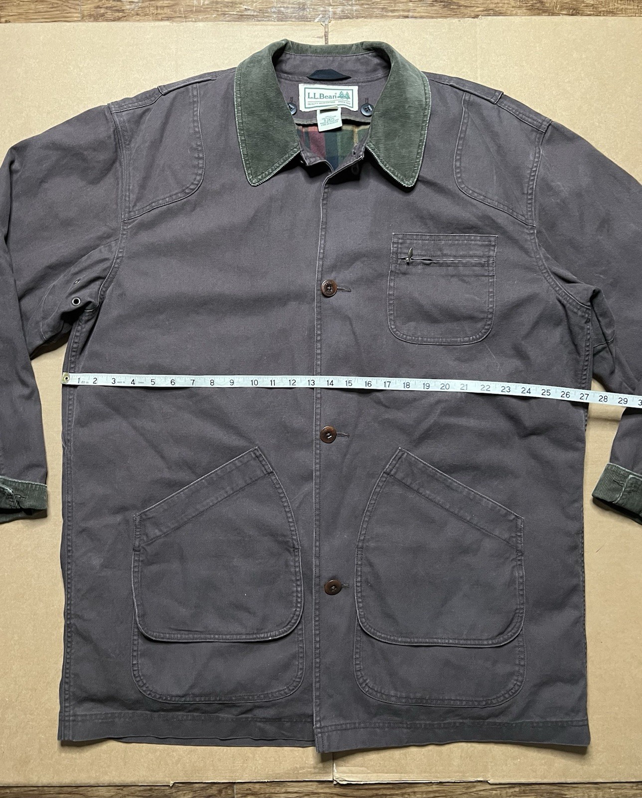 VTG L.L. Bean Men’s XL Tall Brown Primaloft Removable Lining Field Barn Jacket