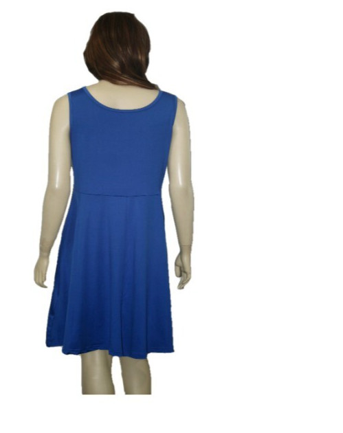 Women’s Plus Size A-Line Short Dress XL 2XL 3XL Black Blue Red