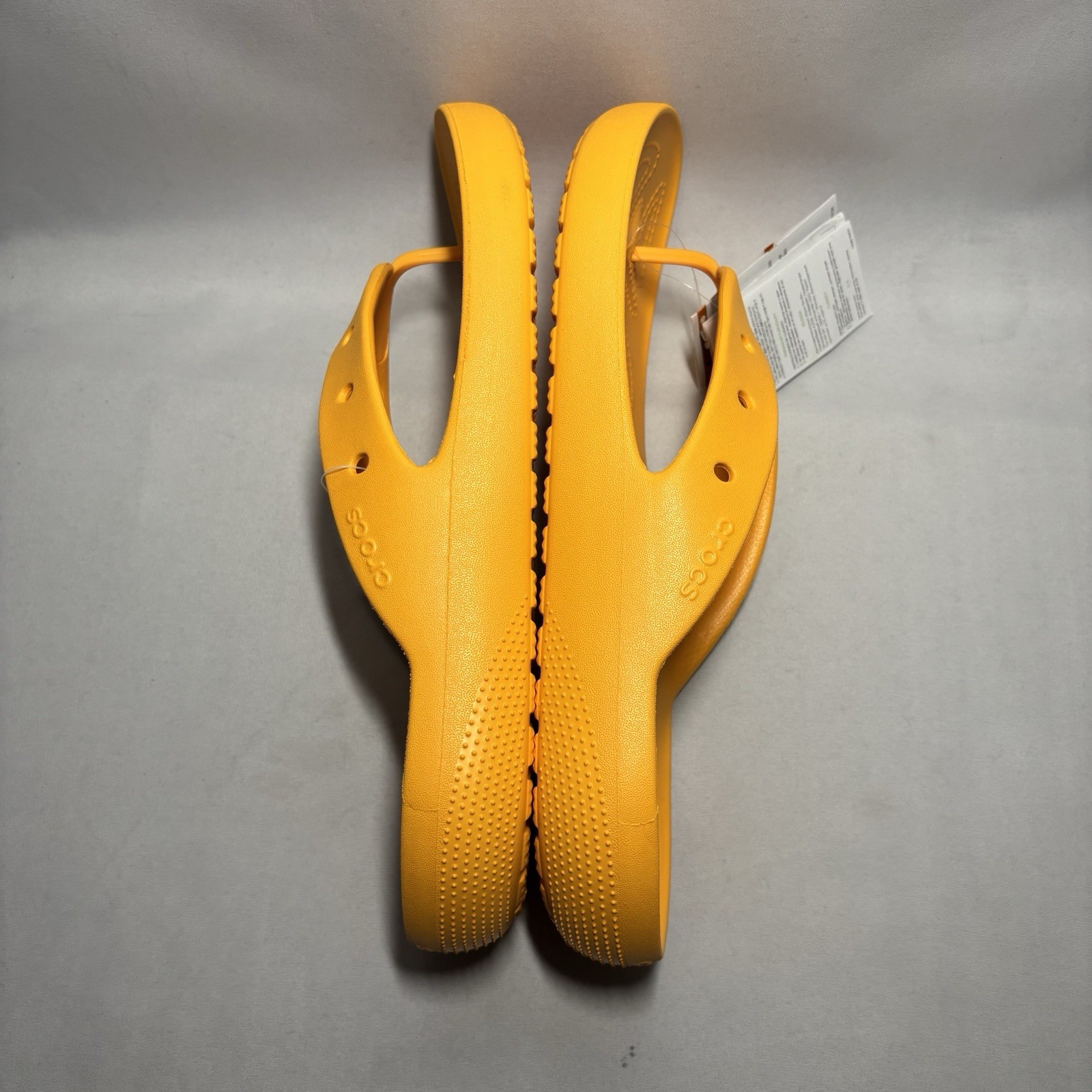 Crocs Baya II Flip Flop Thong Mens Size 12 Orange Sandals Shoes NEW 209402-84B