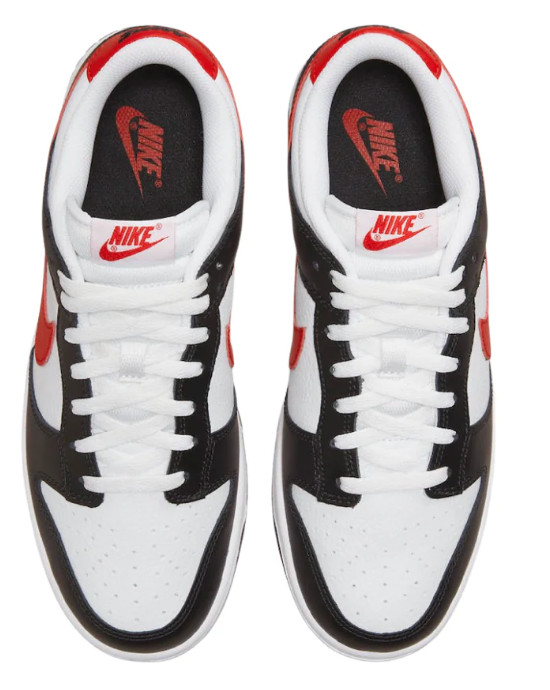 Nike Air Dunk Low Red Panda Black White Red Sneakers Size 8 FB3354 001