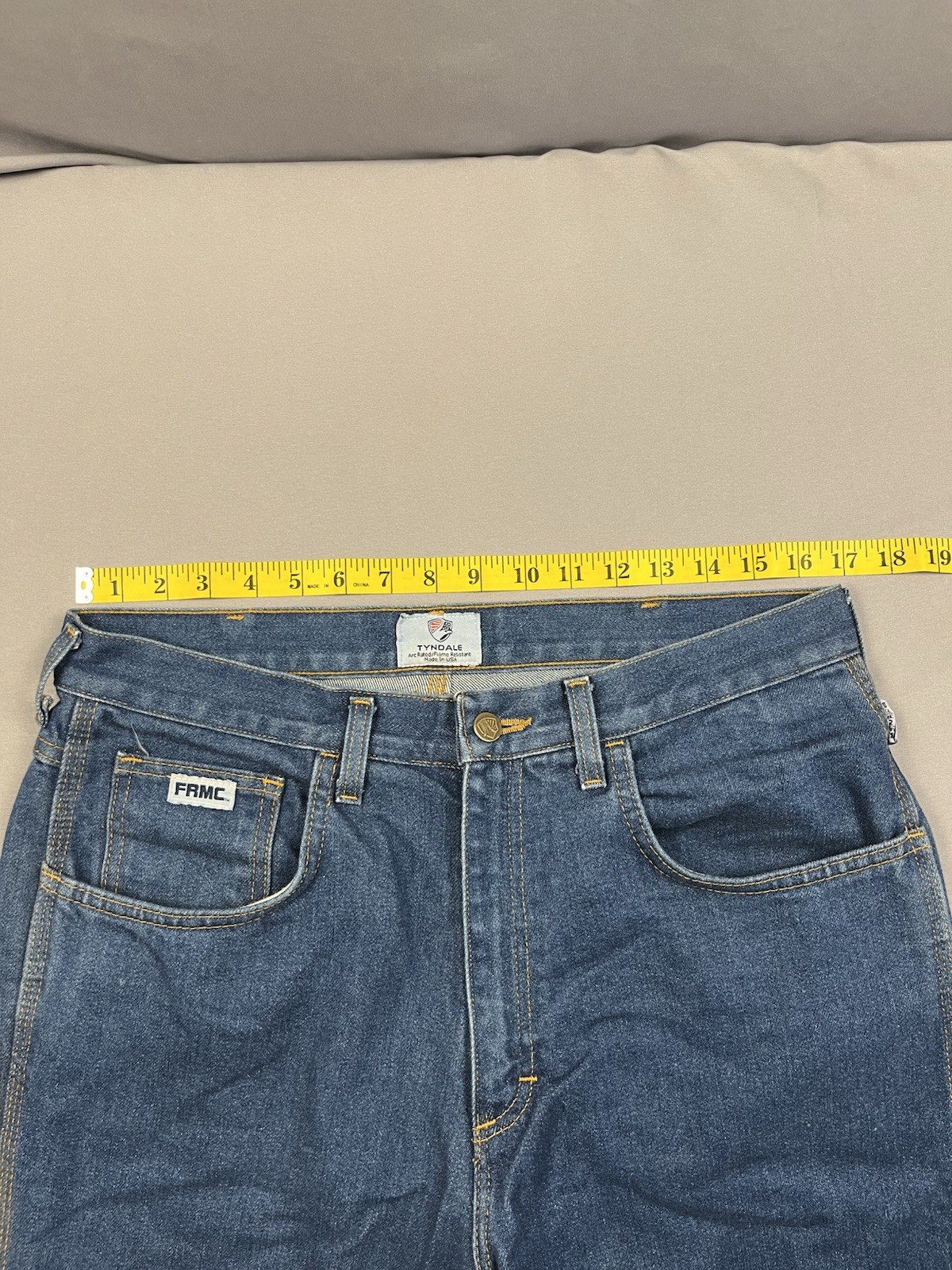 Tyndale FR Jeans Mens 34×31 Blue Denim Carpenter Arc Rated CAT 2 Made USA F290T