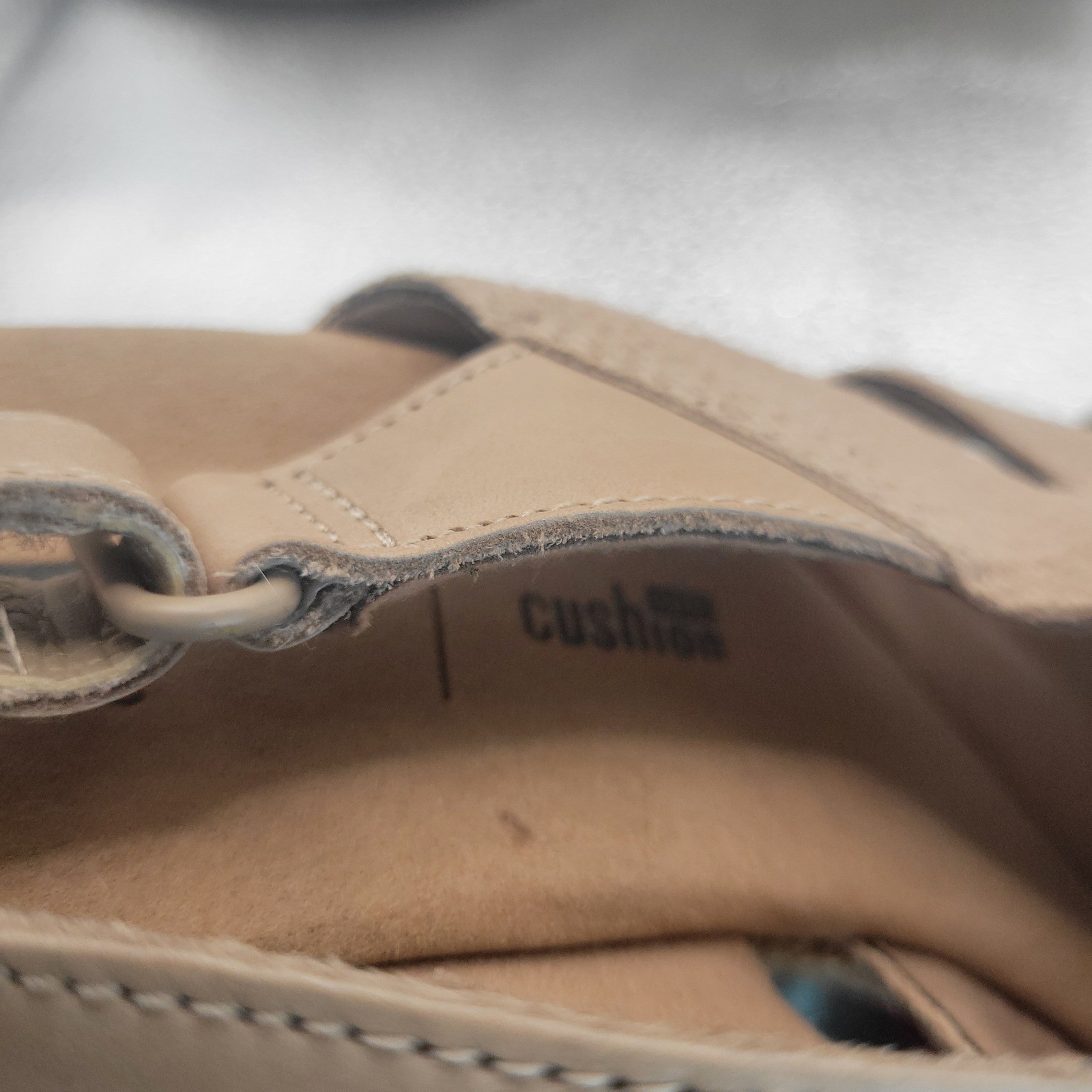 Clarks Lafley Krissy Sand Leather Espadrille Wedge Sandals Womens 7.5 M