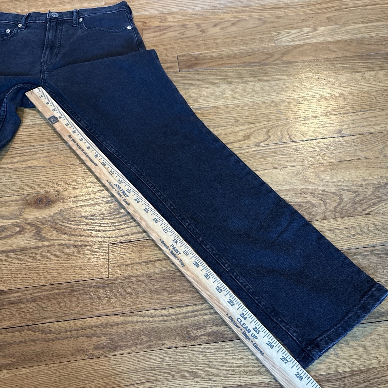 Everlane Black Women’s The Original Cheeky Straight Jeans 27R Stretch Denim