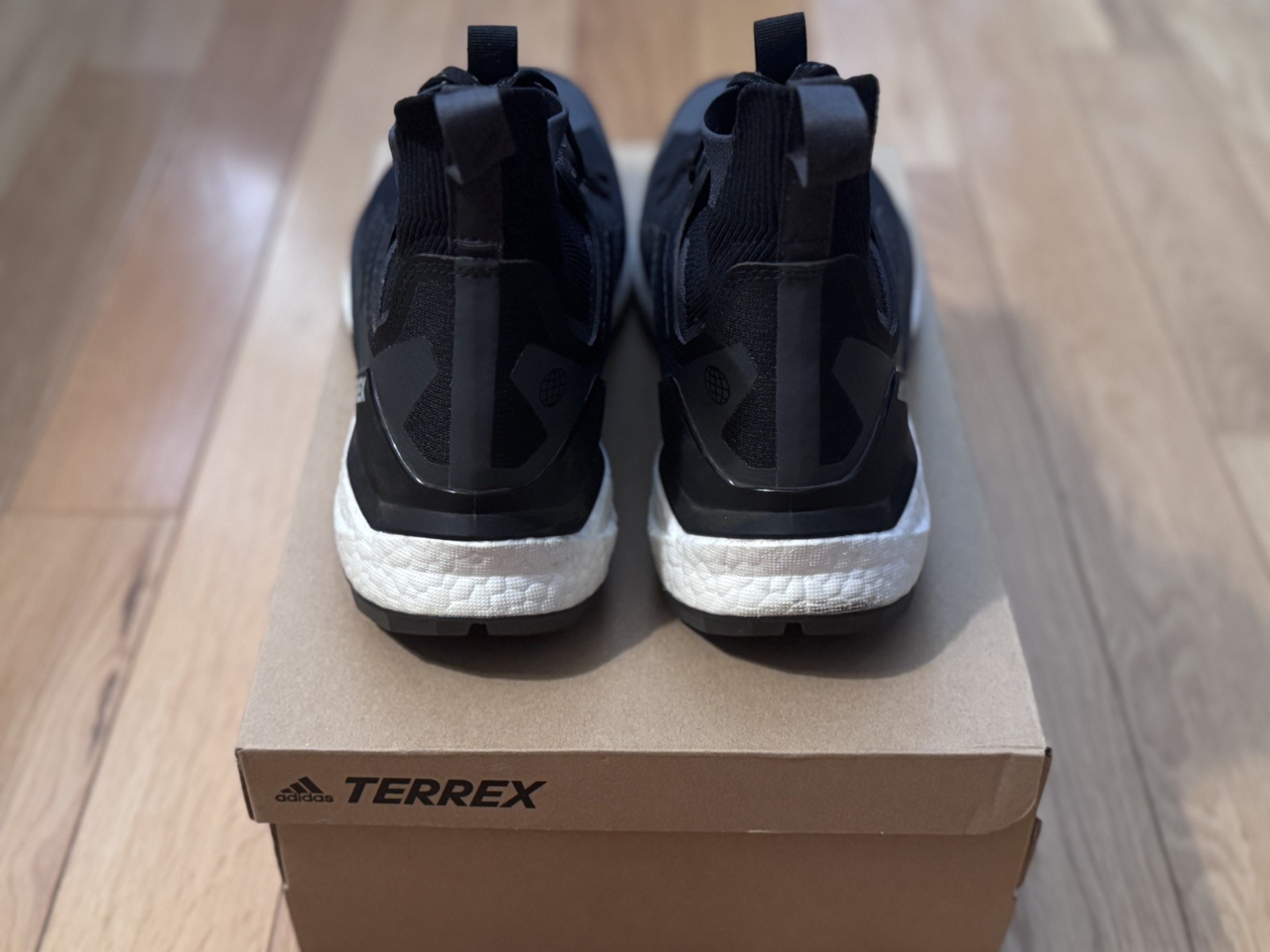 Adidas Terrex Free Hiker 2.0 – Core Black/Grey Six/Carbon, Size 9, Pre-Owned