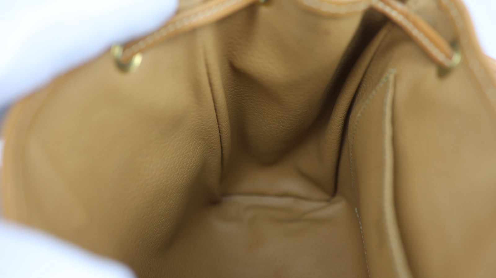 Rare Auth CELINE Vintage Beige Macadam Canvas Backpack – Monogram Rucksack Purse