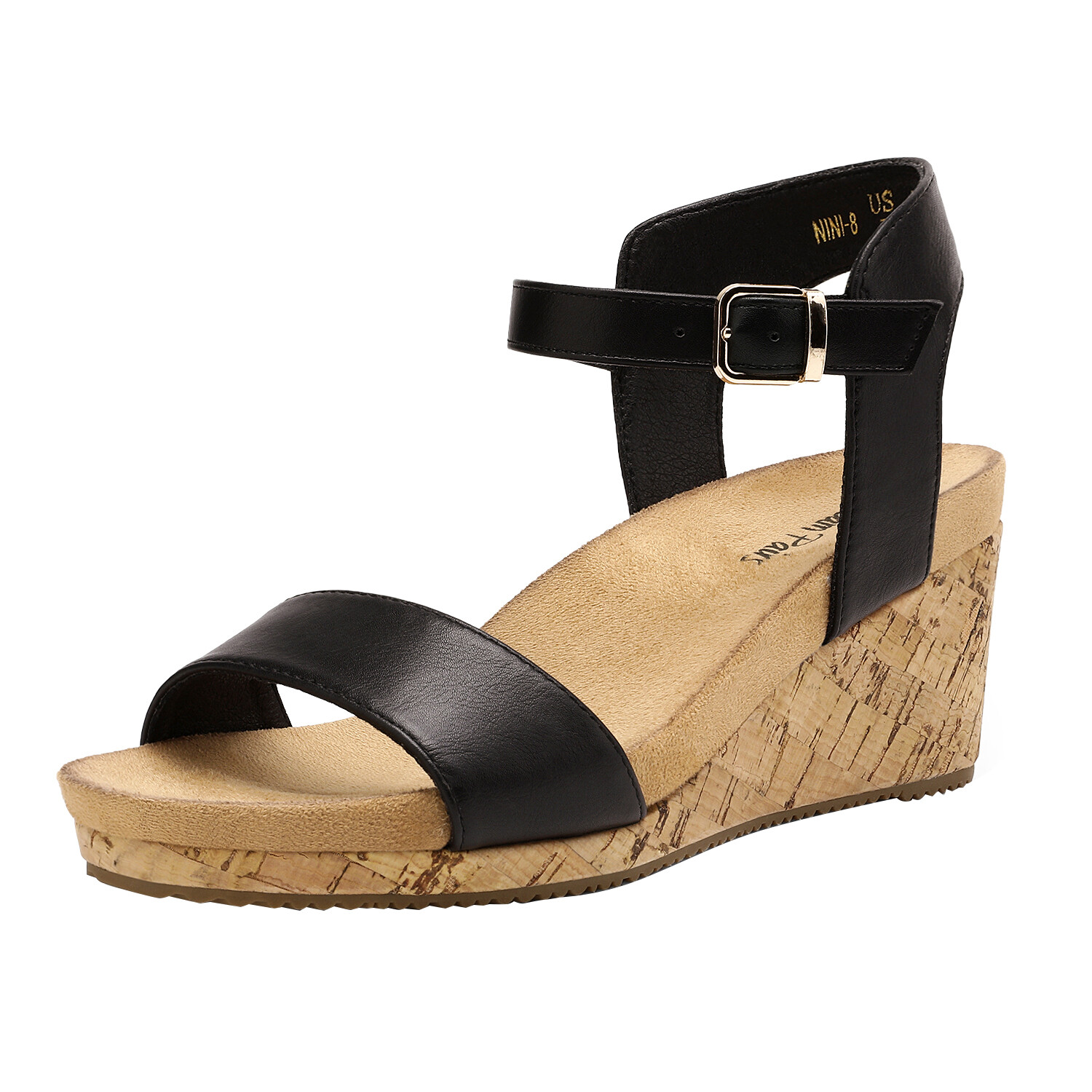 Women Ankle Strap Open Toe Platform Wedge Sandals Comfort Casual Dress Shoes