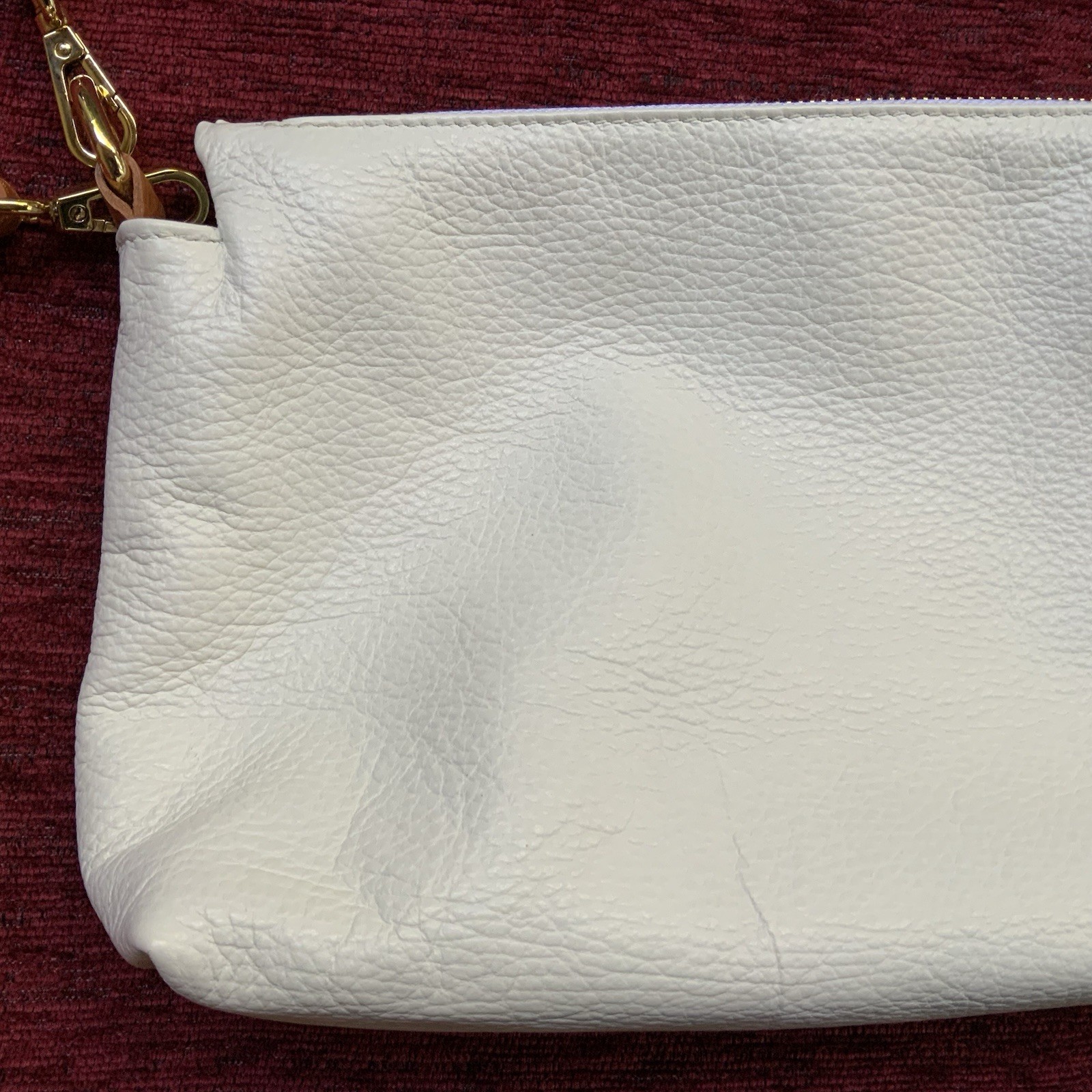 New Valentina Hand Painted Leather Crossbody Bag Floral Ivory Brown Italy