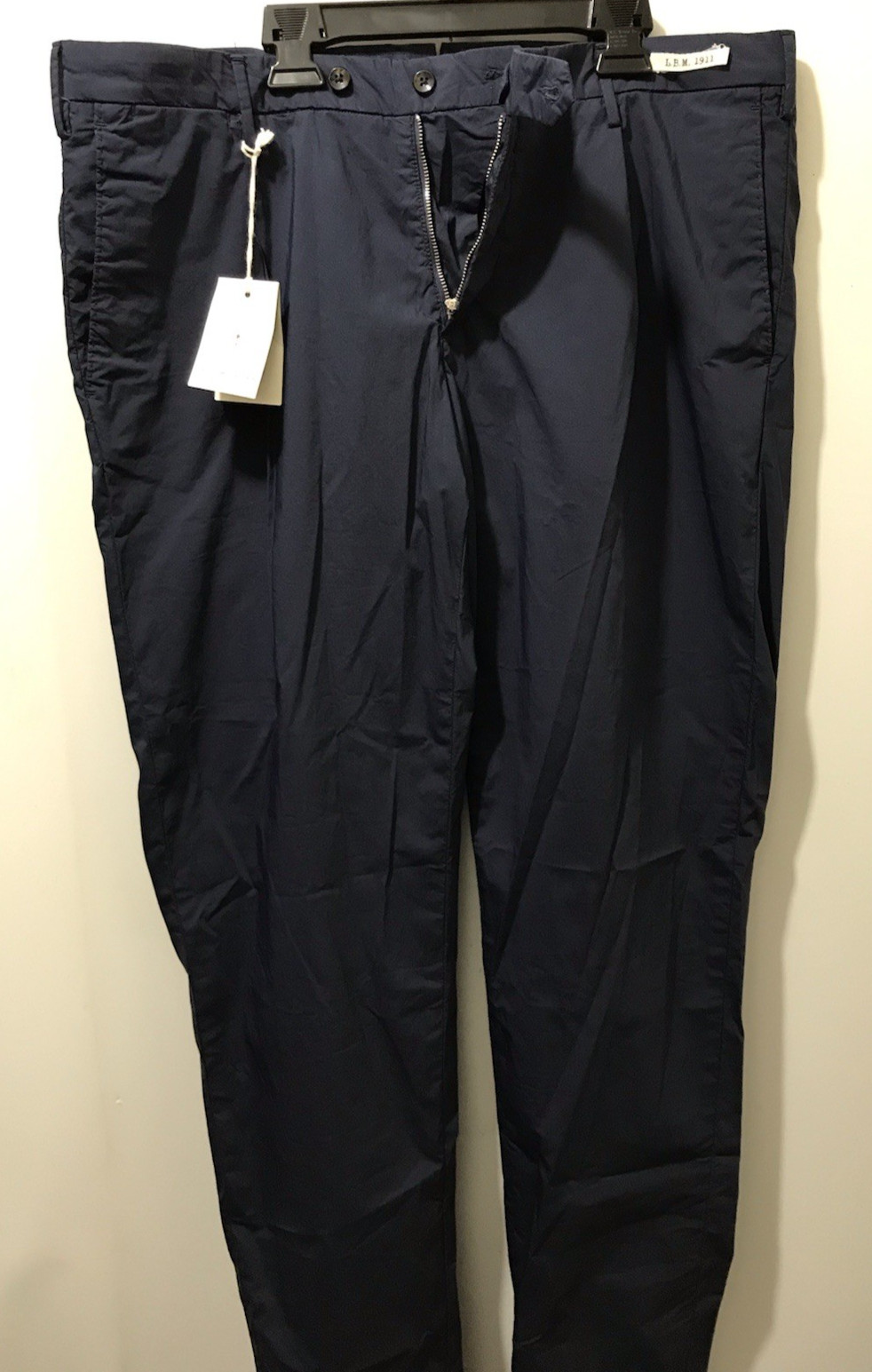 L.B.M. 1911 Italian cool fabric chic pants 54/38W~37W NWT$495 Big Sale