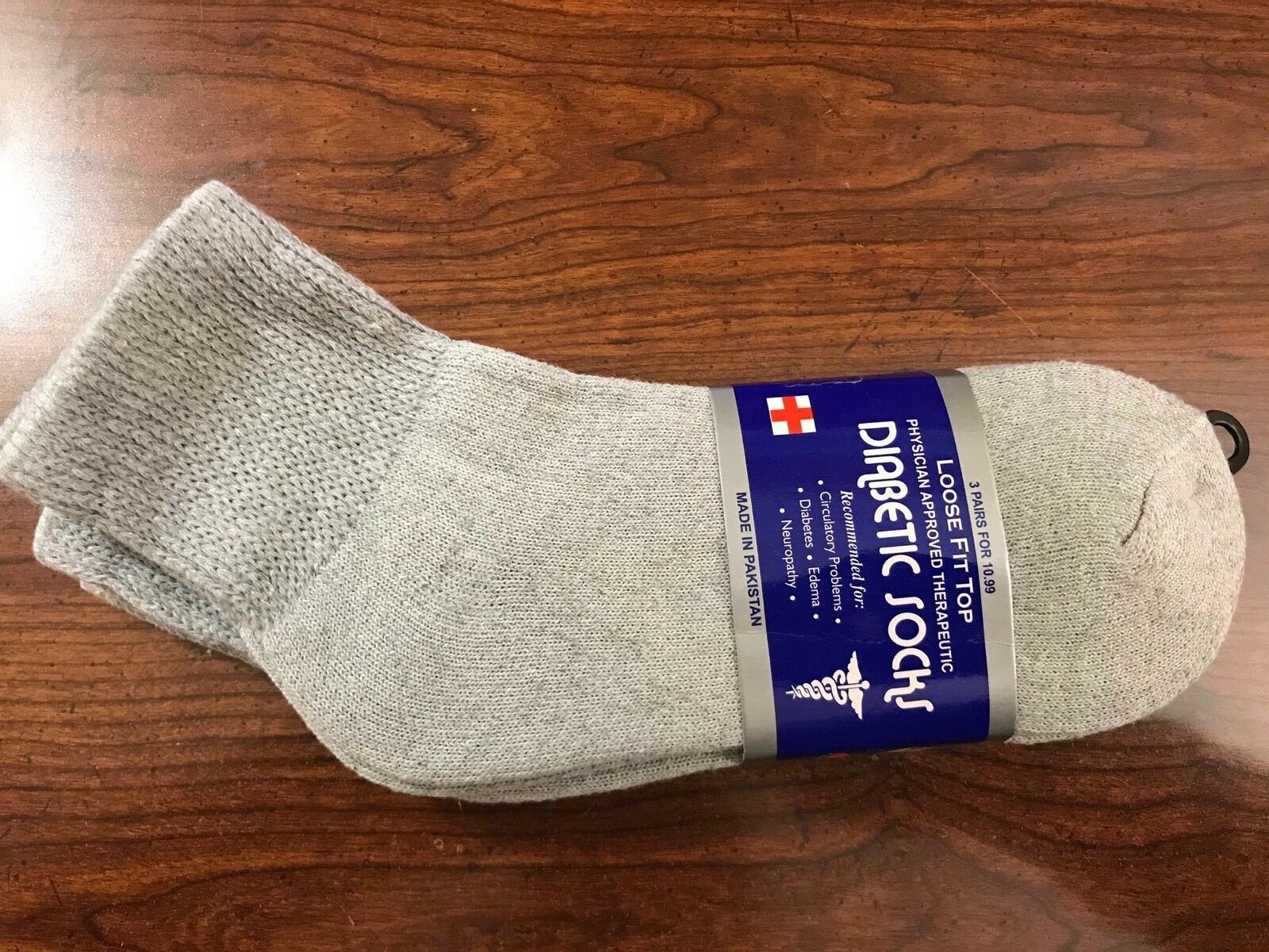 Diabetic Socks, Ankle Socks, 6 Pairs, Black, Sock Size 9-11 (Shoe sizes 4-10)