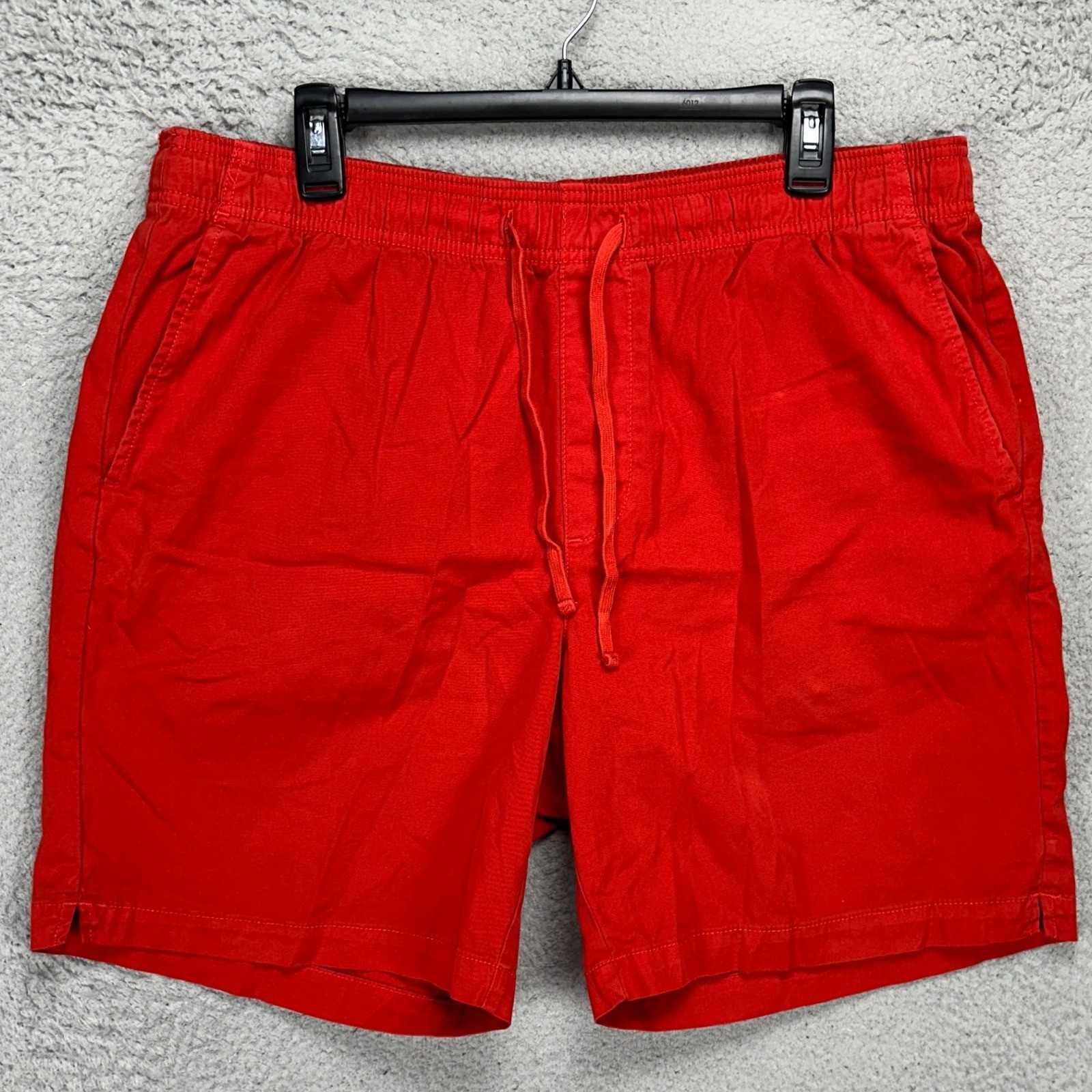 Banana Republic Mens Easy Shorts XL 9 Inseam Orange Pull On Drawstring Stretch