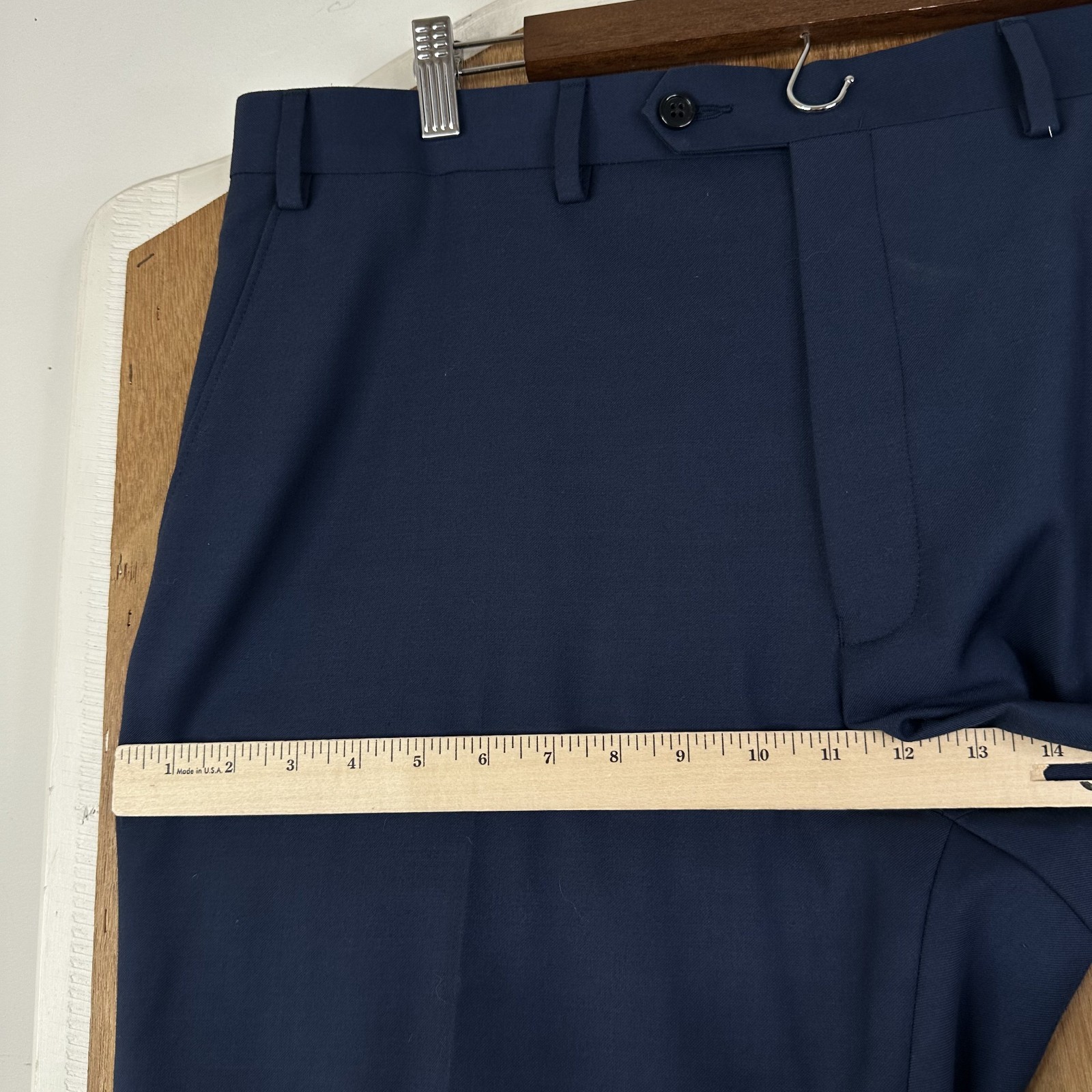 Michael Kors Suit Mens 50R Navy Blue Sport Fabric Pants 38×30 Flat Front Solid