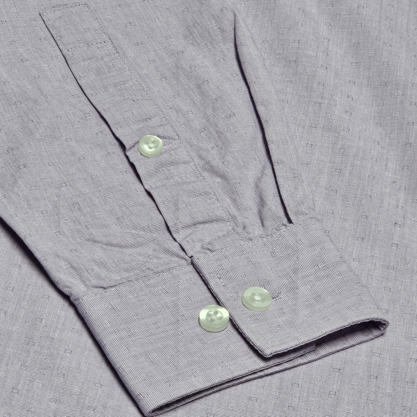 Michael Kors Mens slim fit stretch long sleeve shirt lavender size L 16 32/33