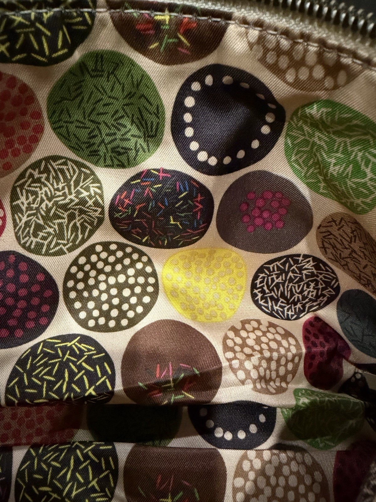 Pistil All Mine Bamboo Chartreuse Ikat Print Pouch NWT