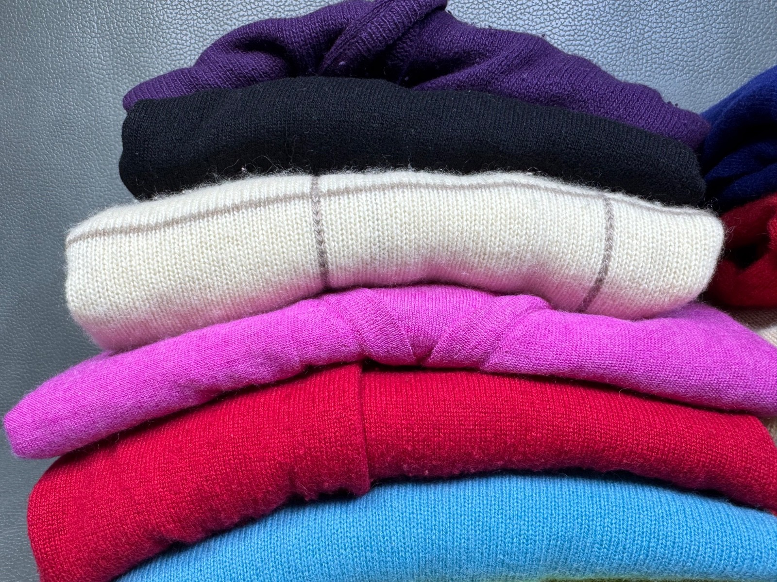 Lot of 14 100% Cashmere Sweaters Cutter Fabric Crafters Repurpose