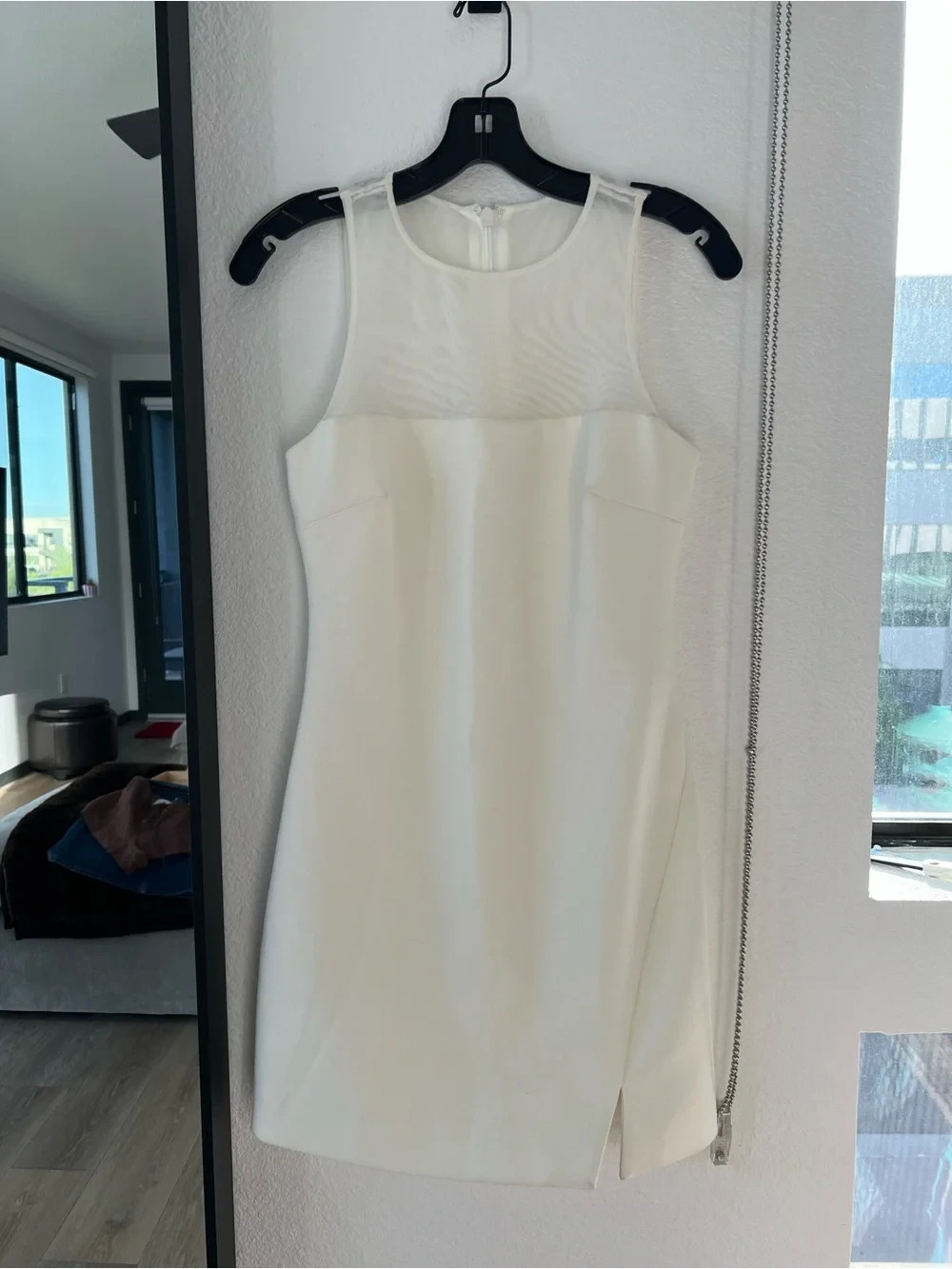 Cinq a Sept Elson Sleeveless Minidress in Ivory | Size 4 | NWOT $365