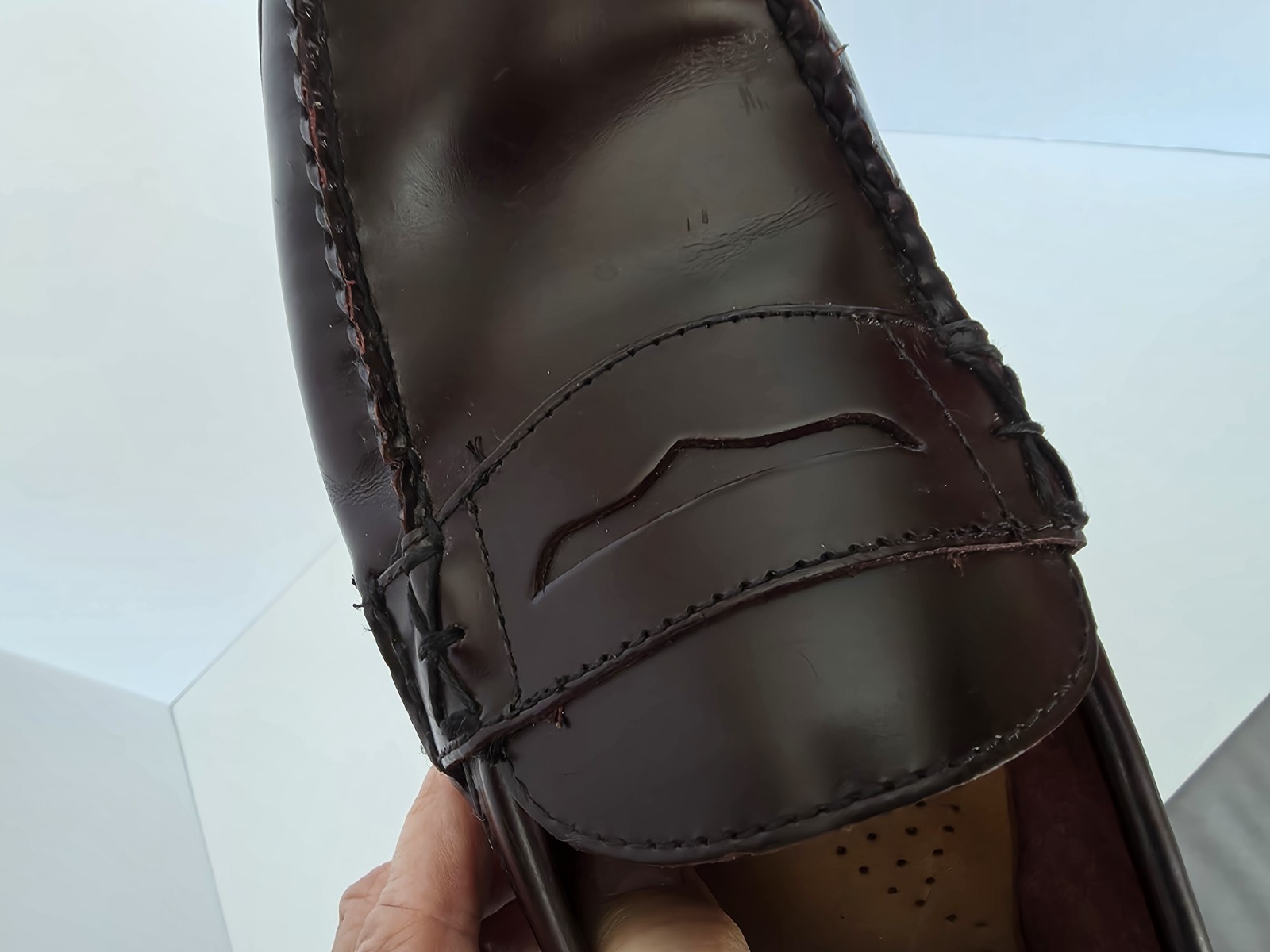 GORGEOUS Bass Weejuns Womens Penny Loafers Shoes 9M Katherine II Burgundy EUC!