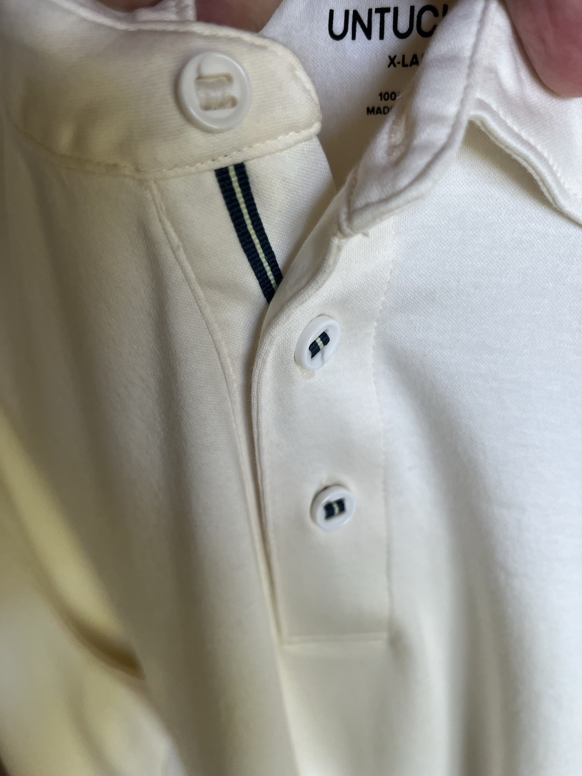Untuckit Men’s Shirt XL 3 Button Placket