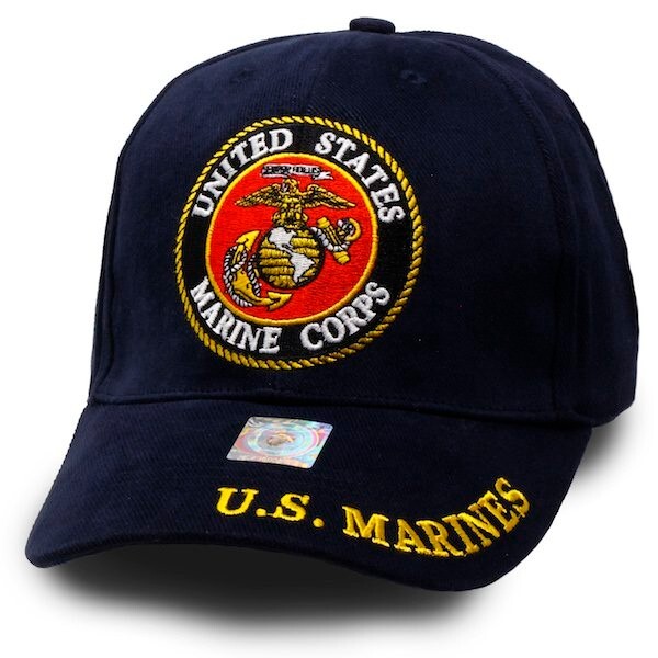 US Marine Corps Dark Blue Cover – USMC Hat – U.S. Marines Logo EGA Baseball Cap