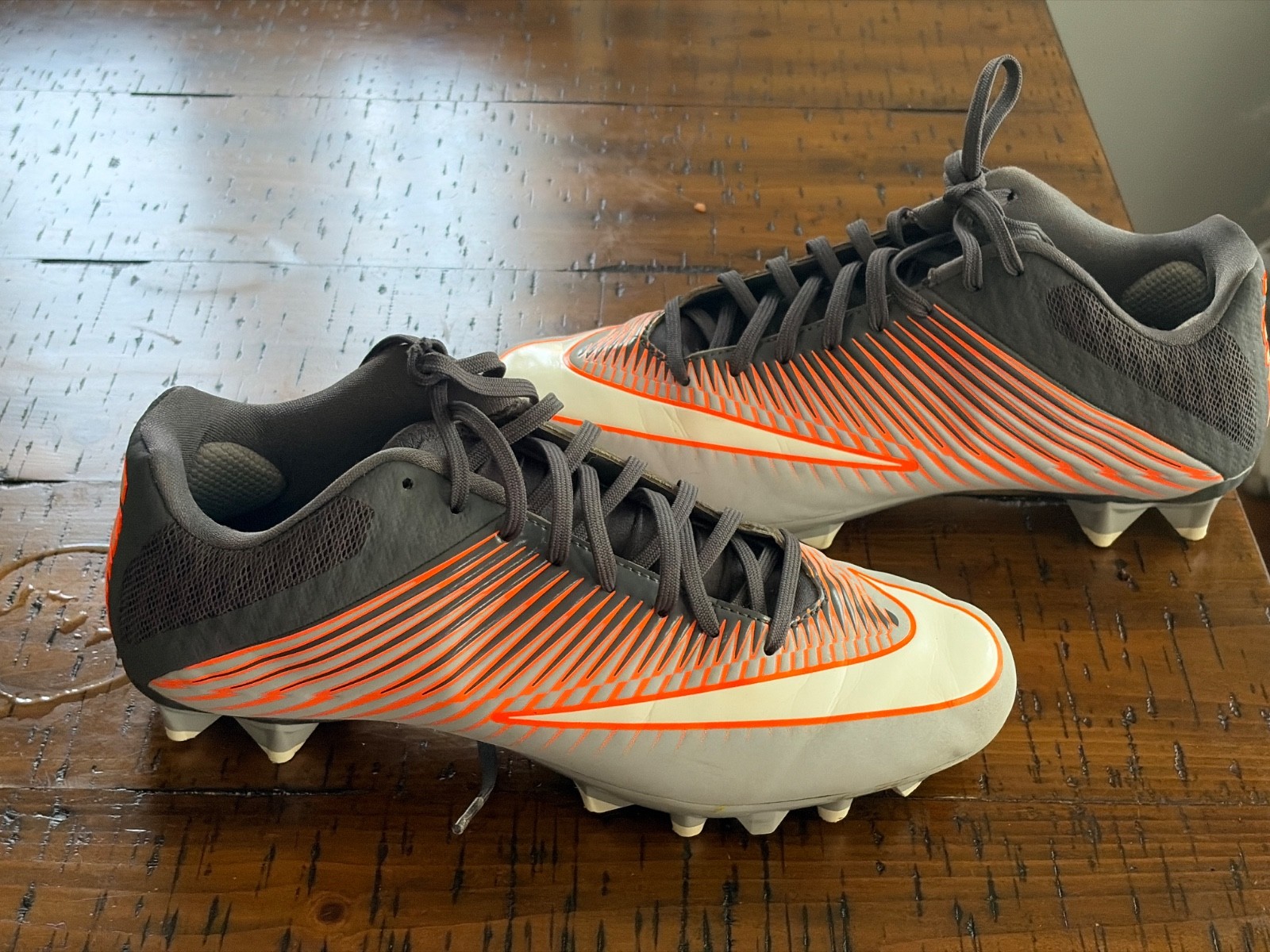 Nike Vapor Speed 2 ‘Gray Orange’856507-010 LAX Lacrosse Cleats Mens size
