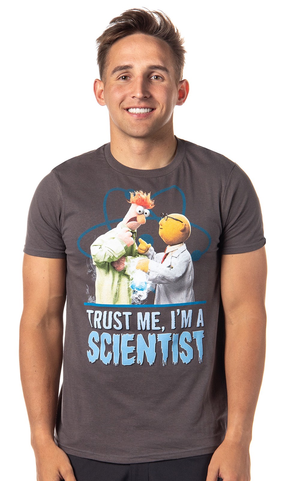 Disney The Muppets Trust Me I’m A Scientist Beaker T-shirt Small Charcoal Adult