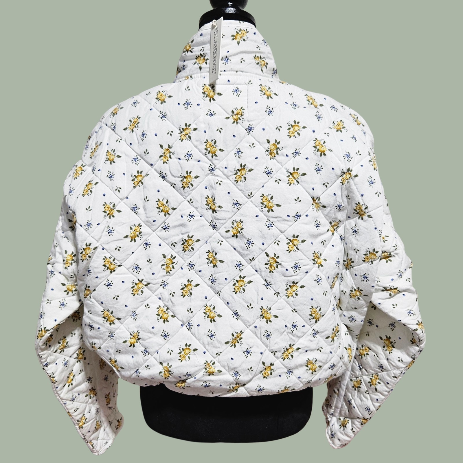BLANKNYC Jacket Small Quilted Cropped Sun Bathed Floral Retro Cottagecore Fall!
