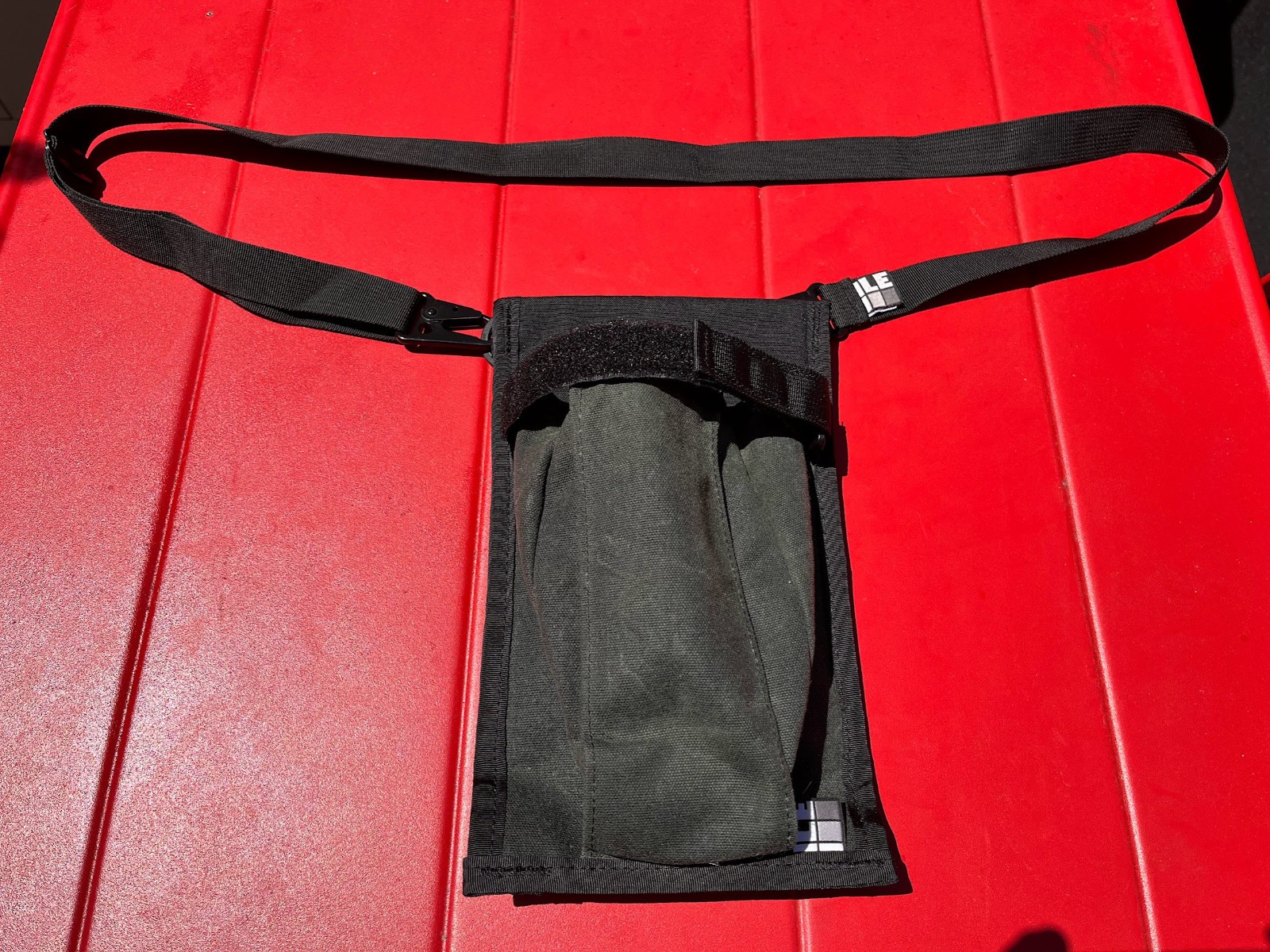 ILE Inside Line Equipment Forest Green Wax Canvas Water Bottle Holster