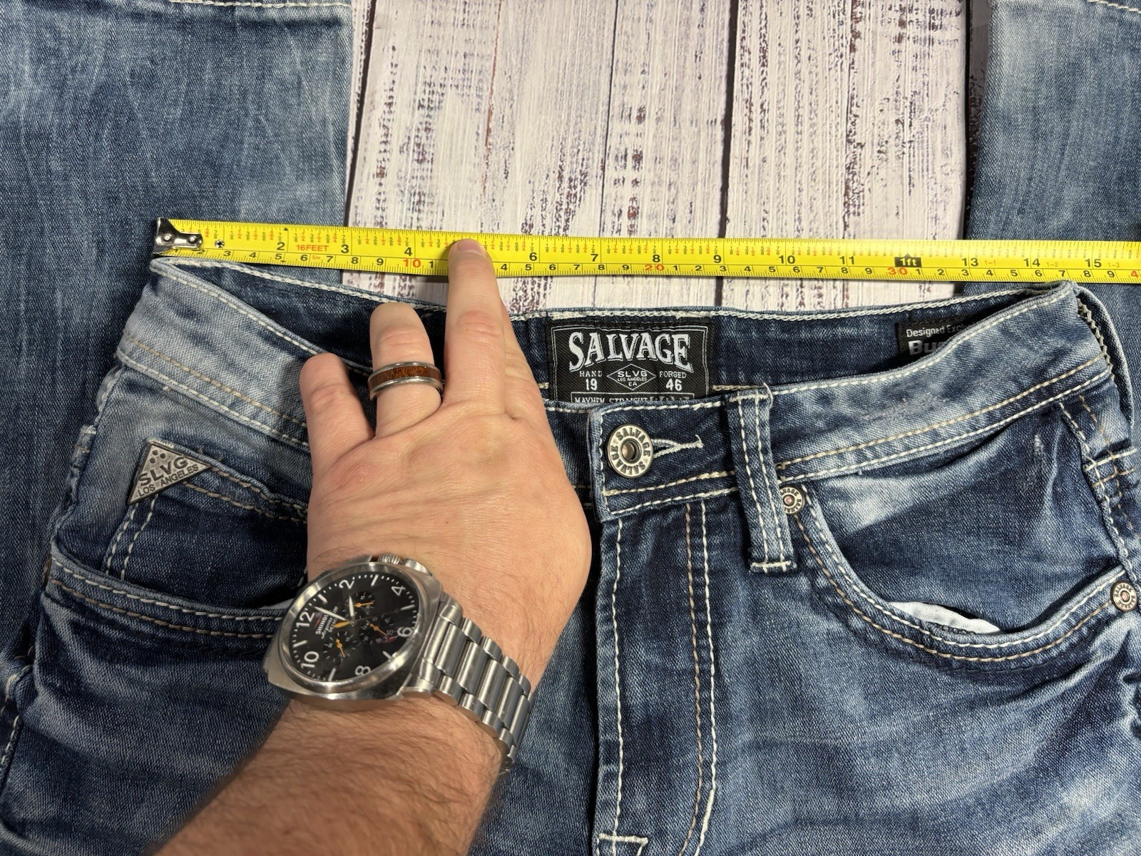 Mens Salvage Jeans Sz 29 X 32 Mayhem Regular Straight EXCELLENT Condition 1579