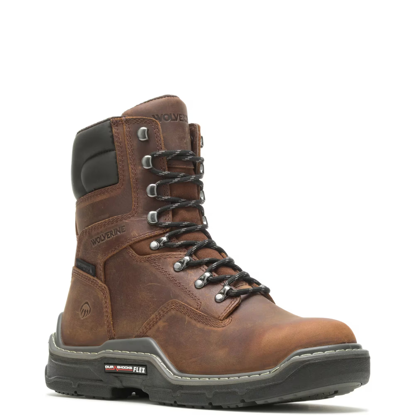 Wolverine Men Raider DuraShocks® Waterproof 8″ Work Boot Shoes