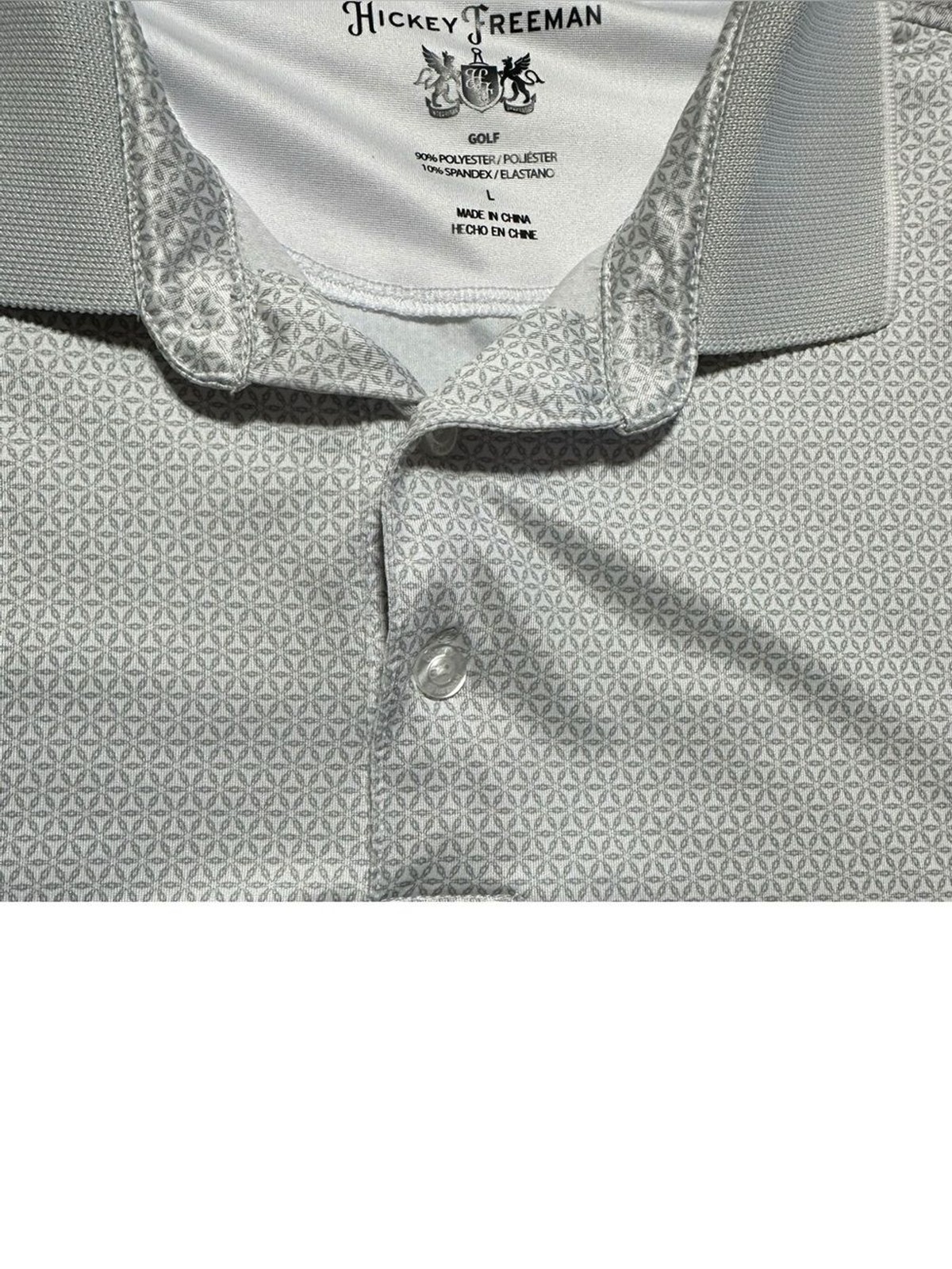 Hickey Freeman Light Silver Men’s Polo L