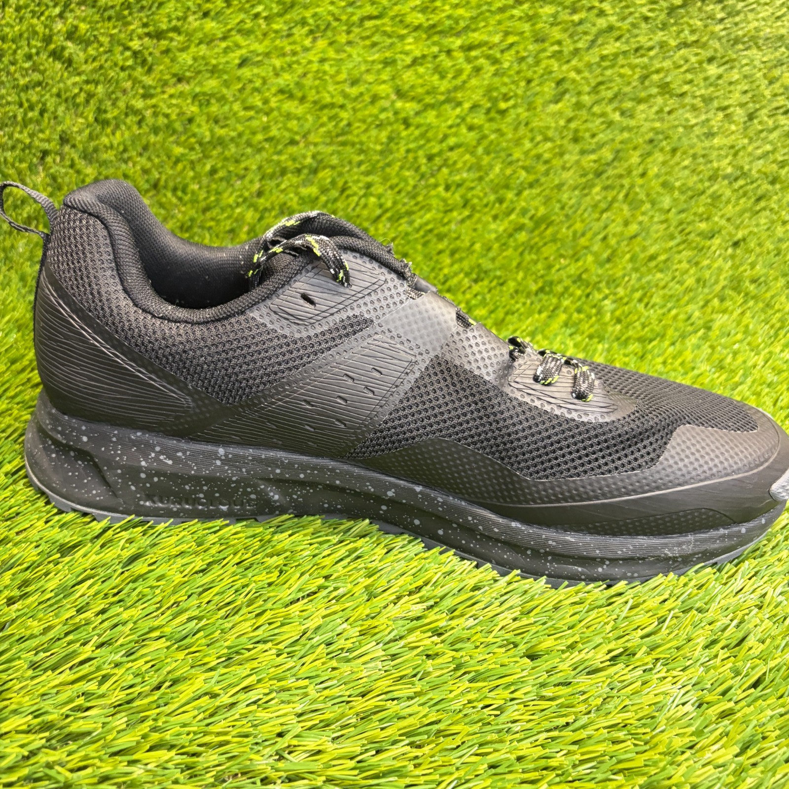 Kuru Atom Mens Size 13 Black Athletic Trail Running Walking Shoes Sneakers