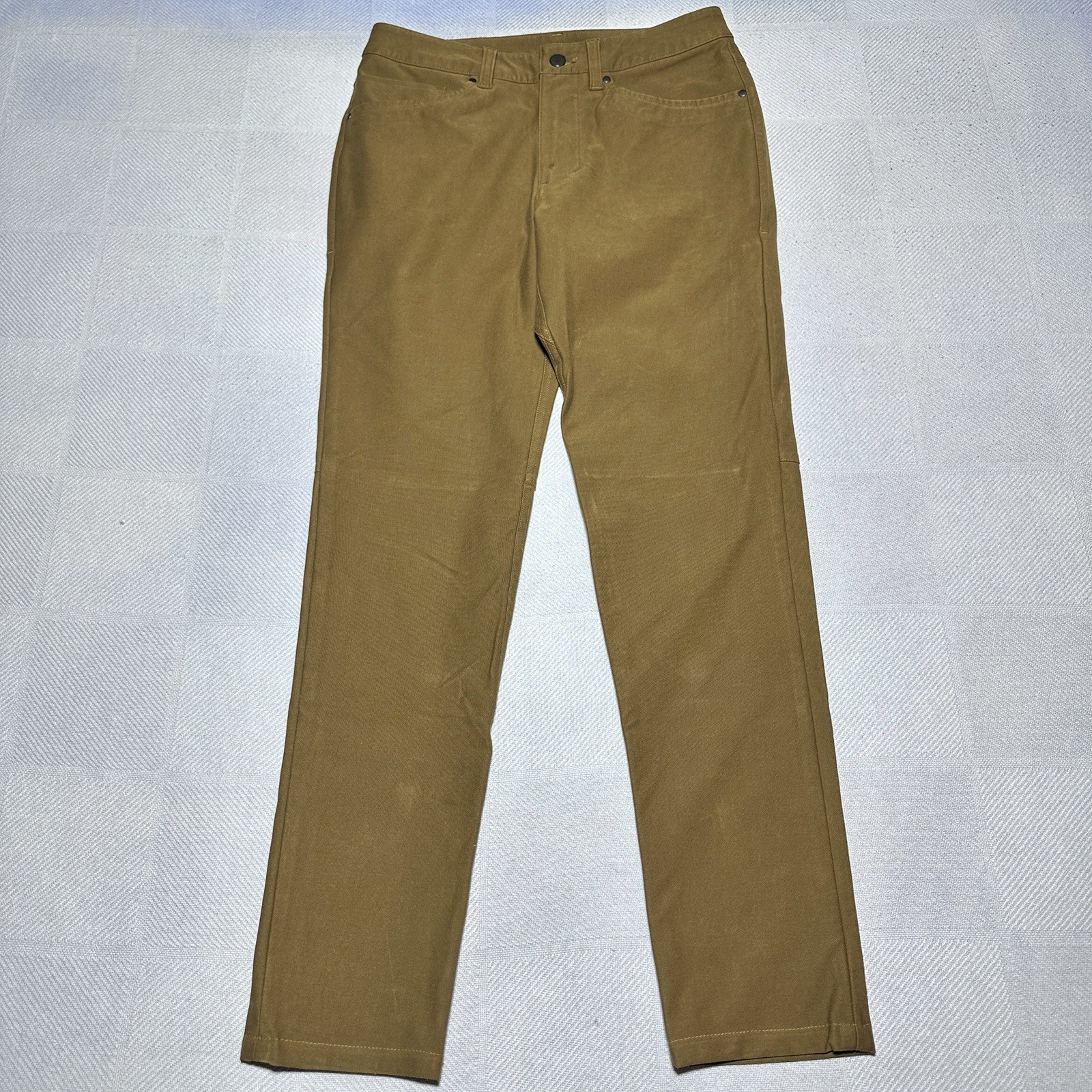 Lululemon ABC Slim Utilitech Pants Mens 28×30 Burnt Caramel Stretch Jean Active