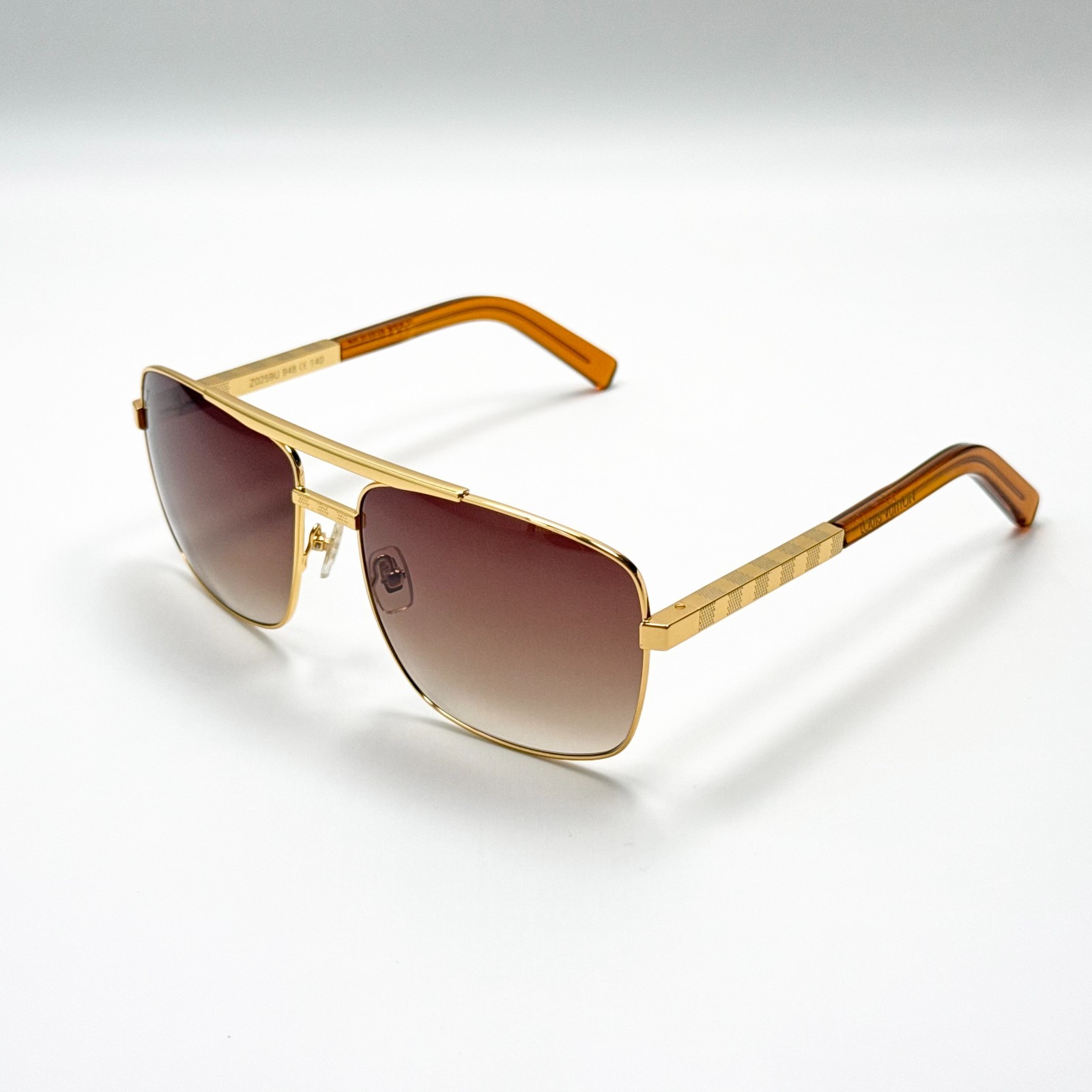 Louis Vuitton Attitude Z0259U Sunglasses Gold Frame Brown Lens 59-16-140