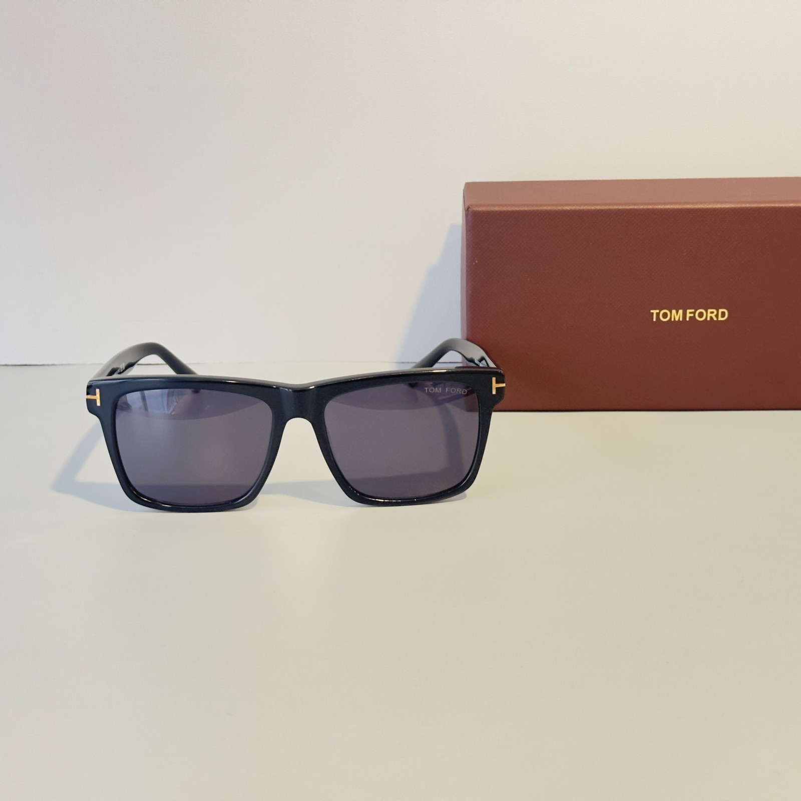 Tom Ford TF906 Black Frame Black Lenses Men’s Square Sunglasses With Box