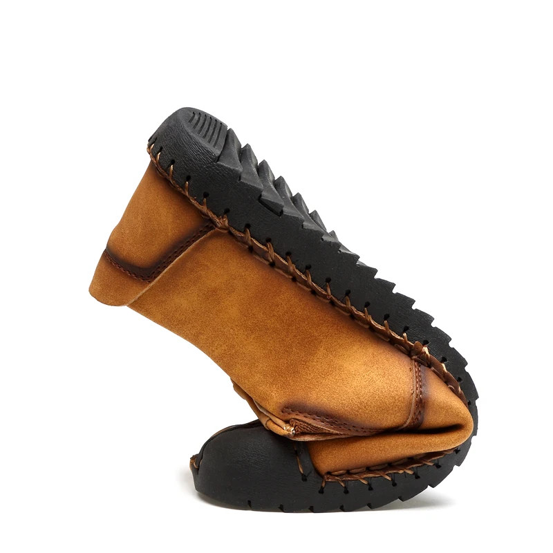 Men’s Casual Shoes Loafers Low-top Slip on Handmade Breathable Driving Shoes